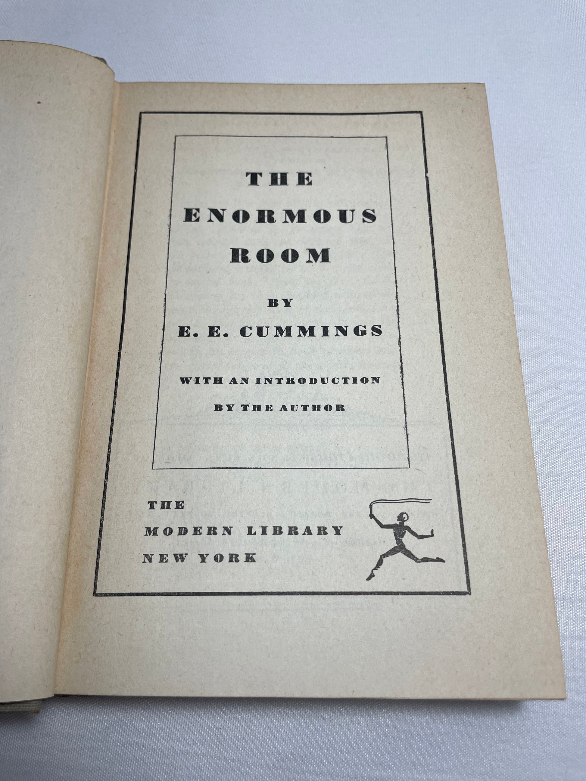 The Enormous Room by E.E. Cummings, Vintage Autobiography, 1950's Edition, WWI Novel, Collectible Book