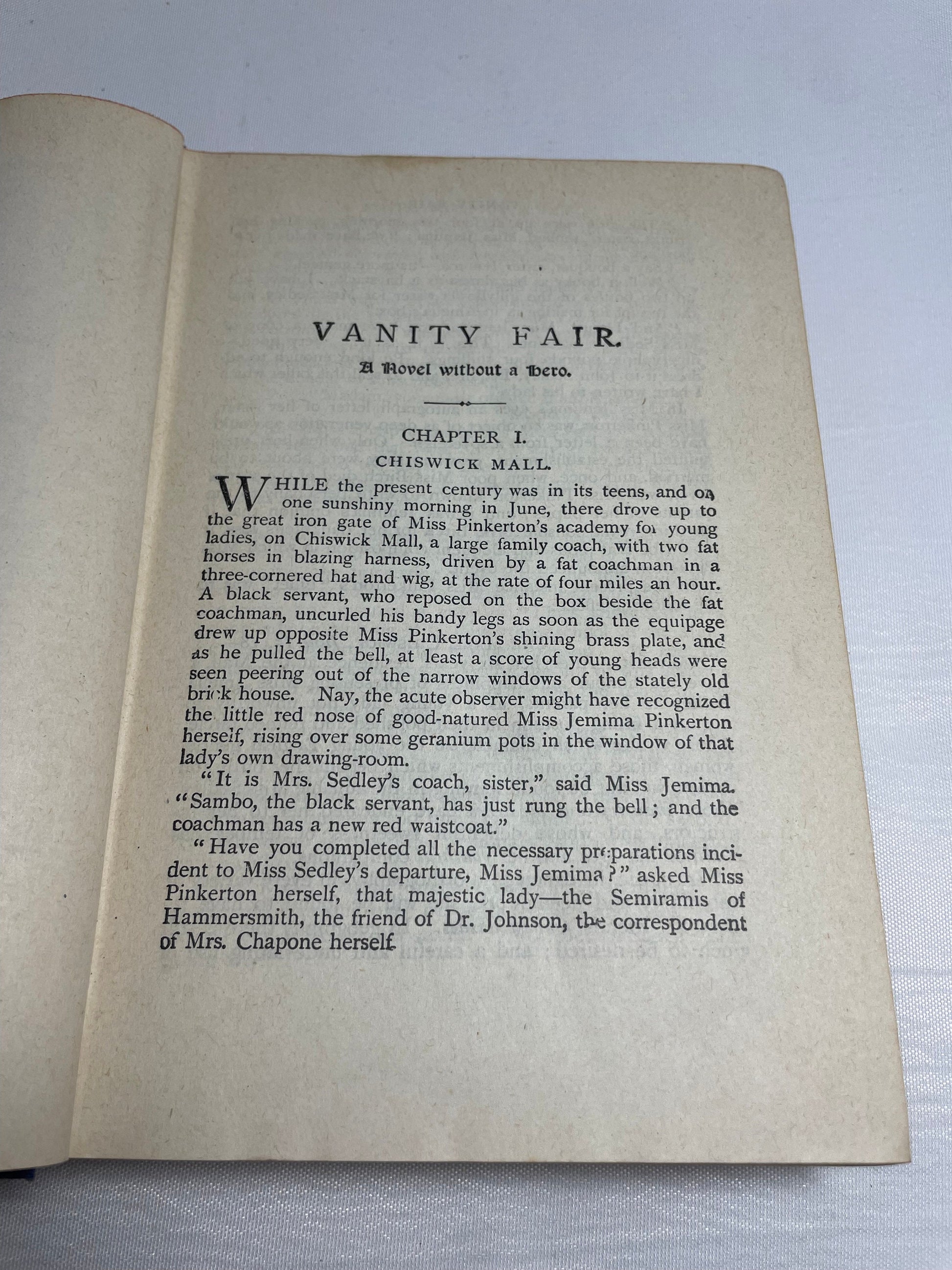 Vanity Fair by W.M. Thackeray, Vintage Novel, Napoleonic War Storytelling, Collectible Fiction Book