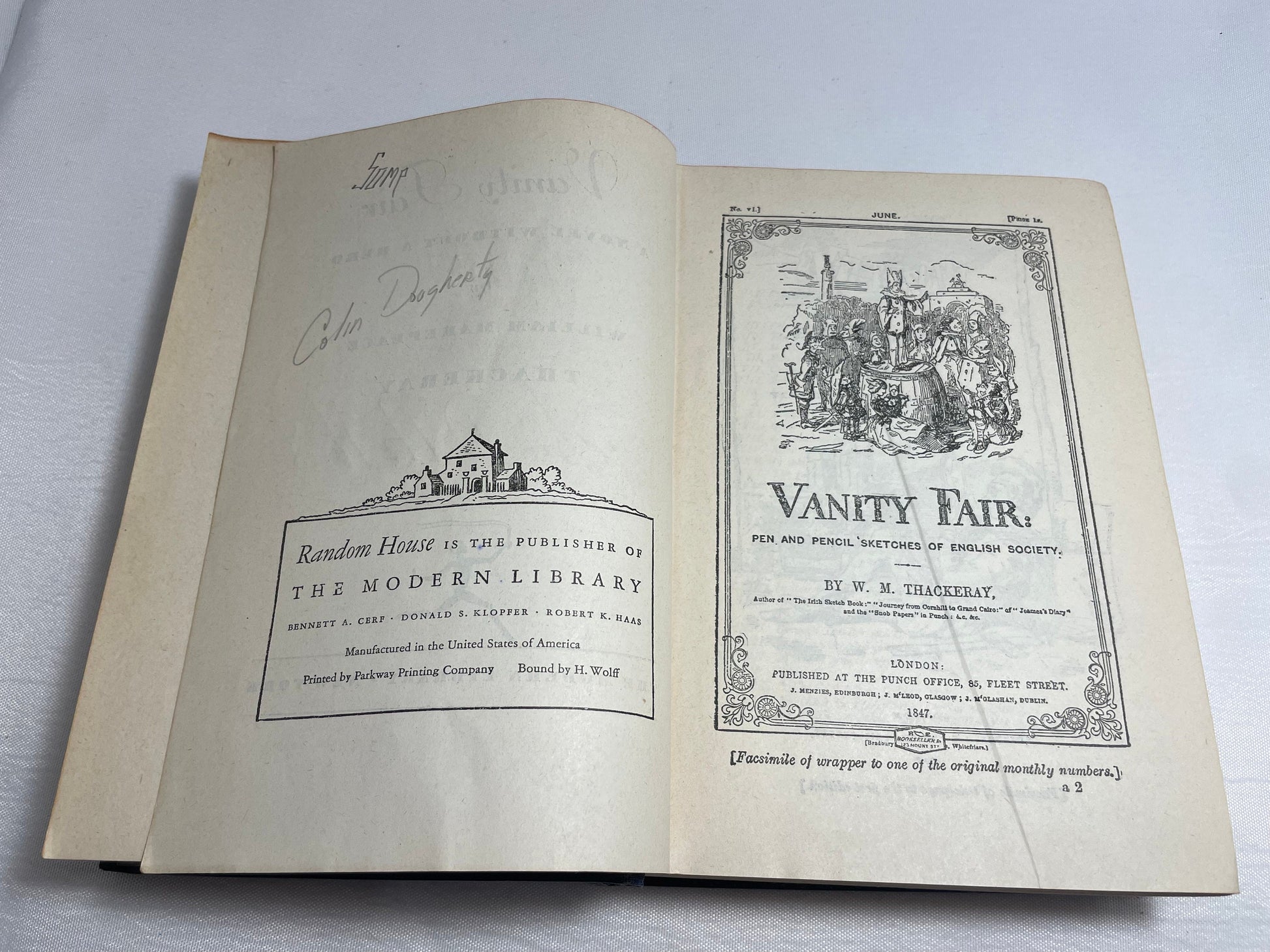 Vanity Fair by W.M. Thackeray, Vintage Novel, Napoleonic War Storytelling, Collectible Fiction Book