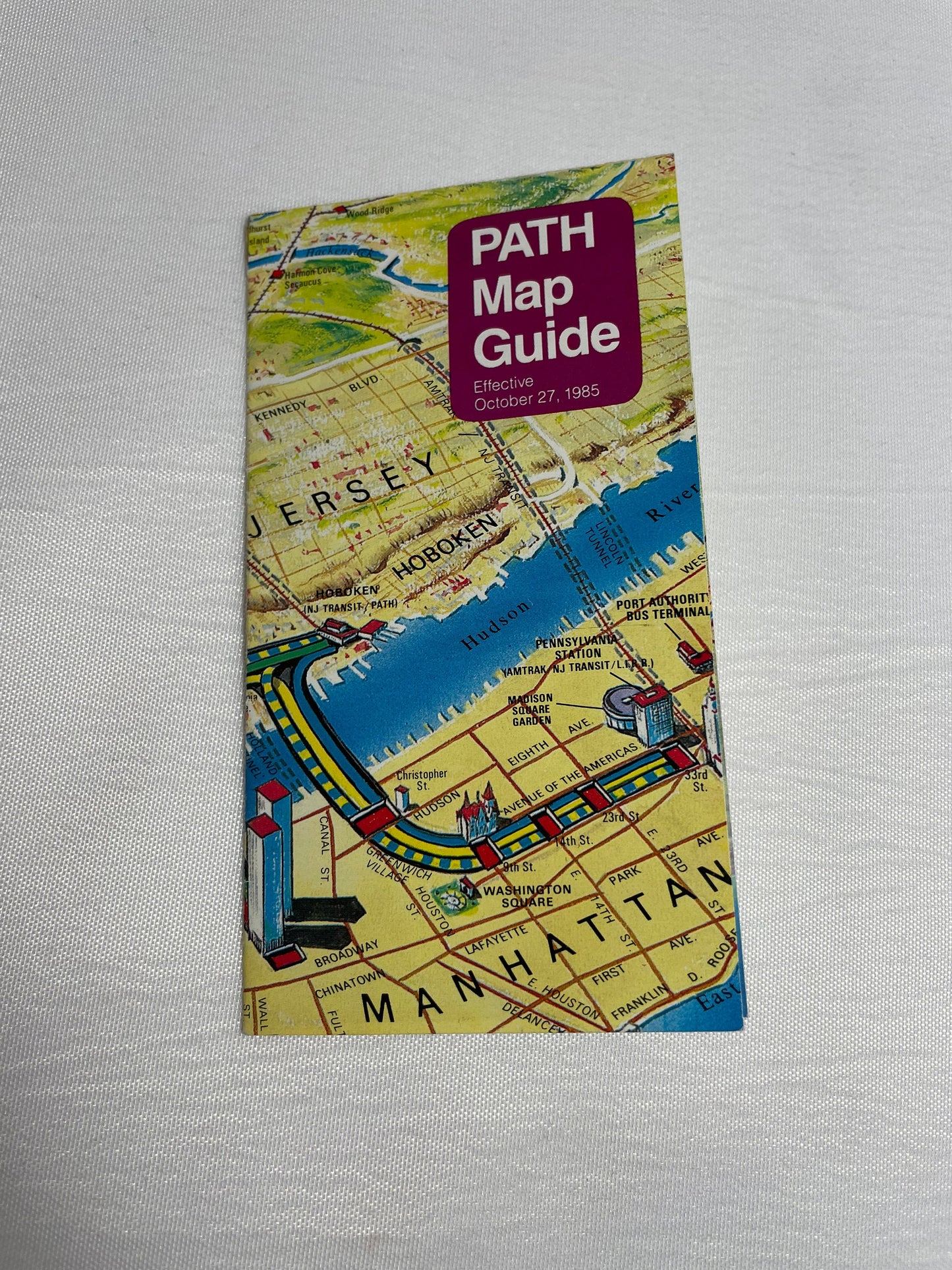 October 27, 1985 PATH Map Guide Port Authority Trans-Hudson Service Guide