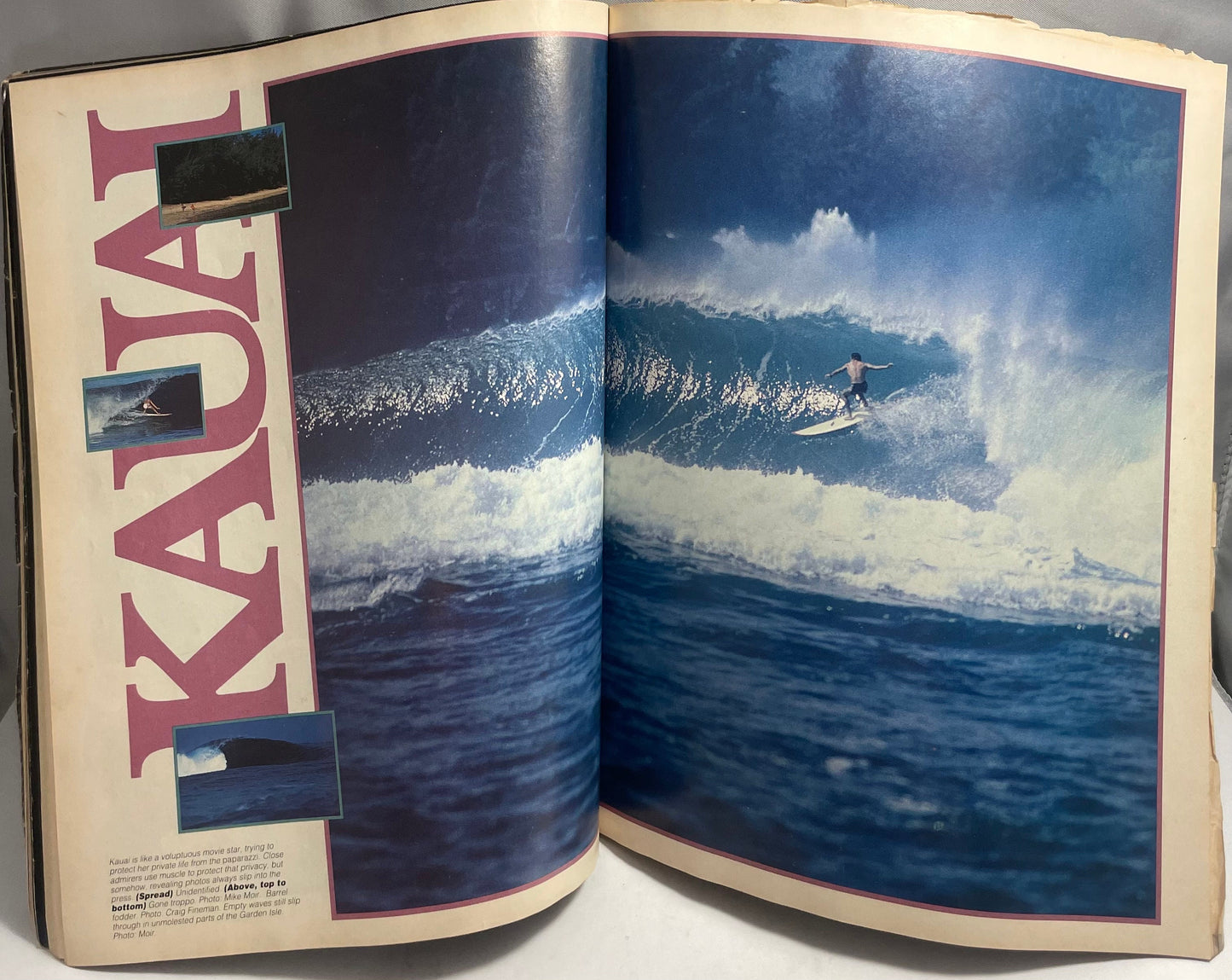 1989 March Special World Travel Issue Surfer Magazine, Vintage Surfing Collectible 90's Sports Memorabilia