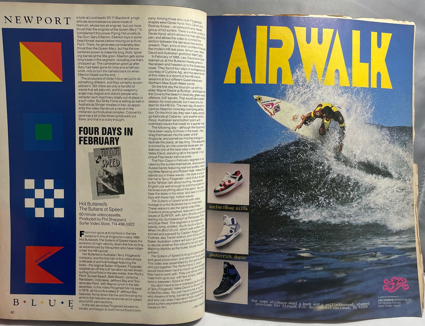 1989 March Special World Travel Issue Surfer Magazine, Vintage Surfing Collectible 90's Sports Memorabilia