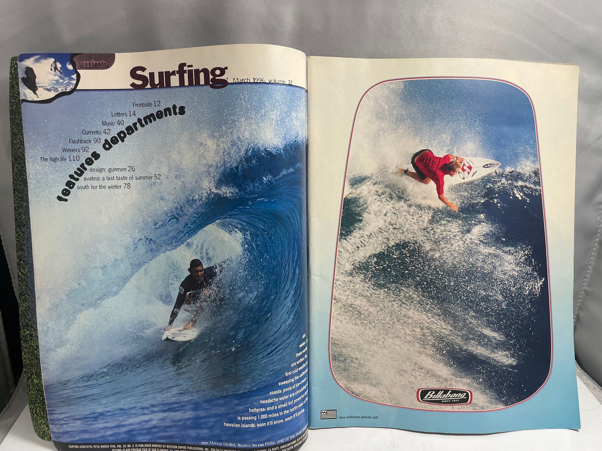 1996 March Surfing Magazine, Vintage Surfing Collectible, 90's Sports Memorabilia