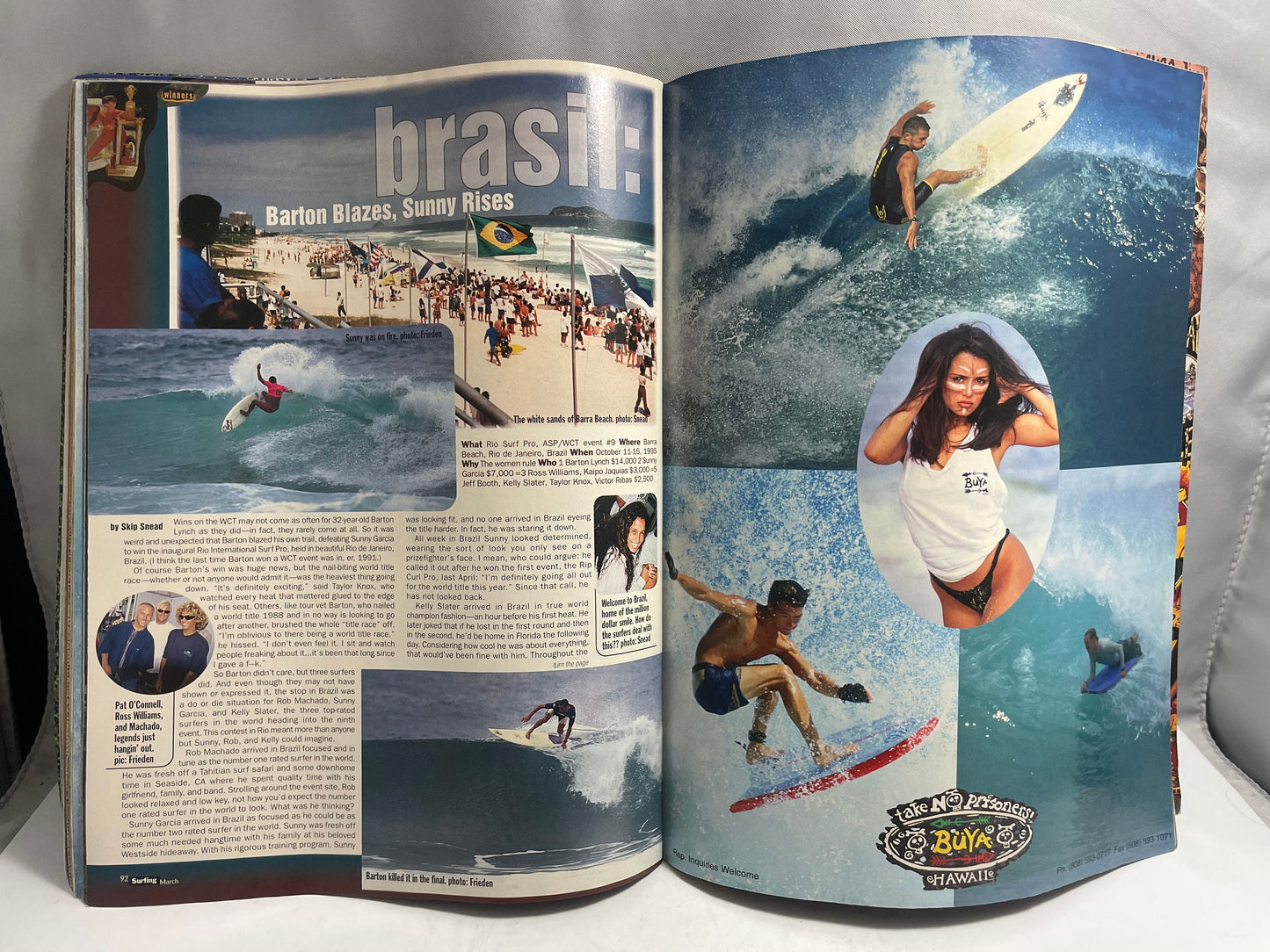 1996 March Surfing Magazine, Vintage Surfing Collectible, 90's Sports Memorabilia