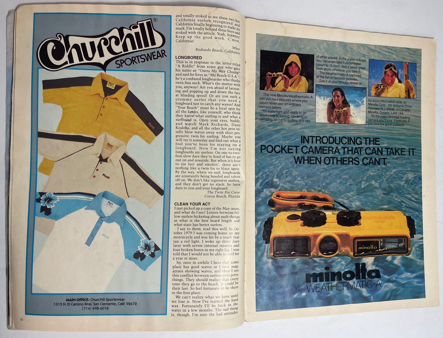 1980 August Surfing Magazine, Vintage Surfing Collectible, 80's Sports Memorabilia