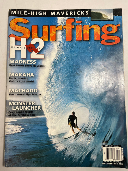 2001 May Surfing Magazine, Collectible Surf Memorabilia, Early 2000's Surfing Photography, Surf Ads, Limited Edition, Vintage Surf