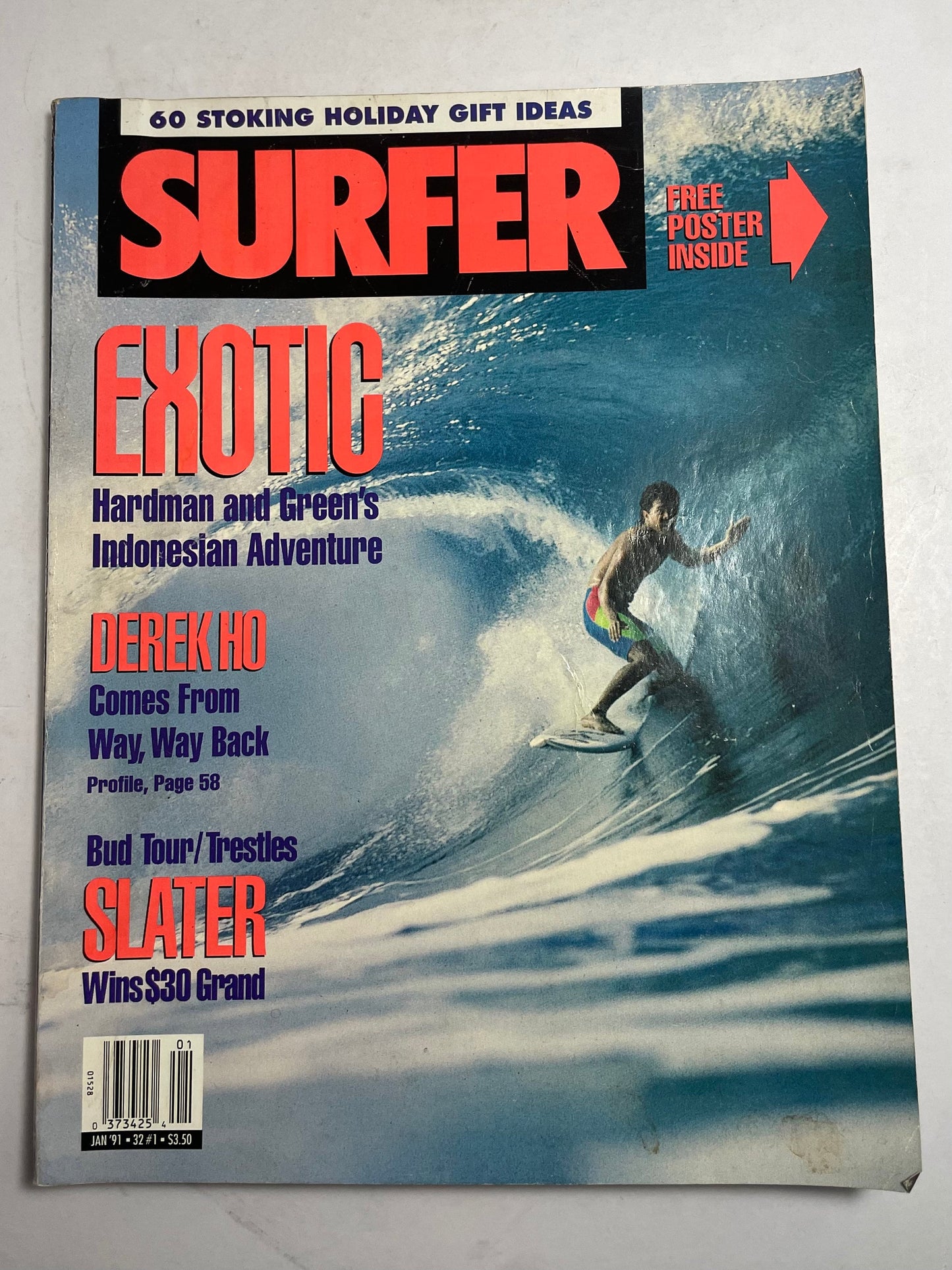 1991 January Surfer Magazine, Collectible Vintage Magazine, Retro Advertisements, Surf Photography, 1990's Entertainment, 90's Memorabilia