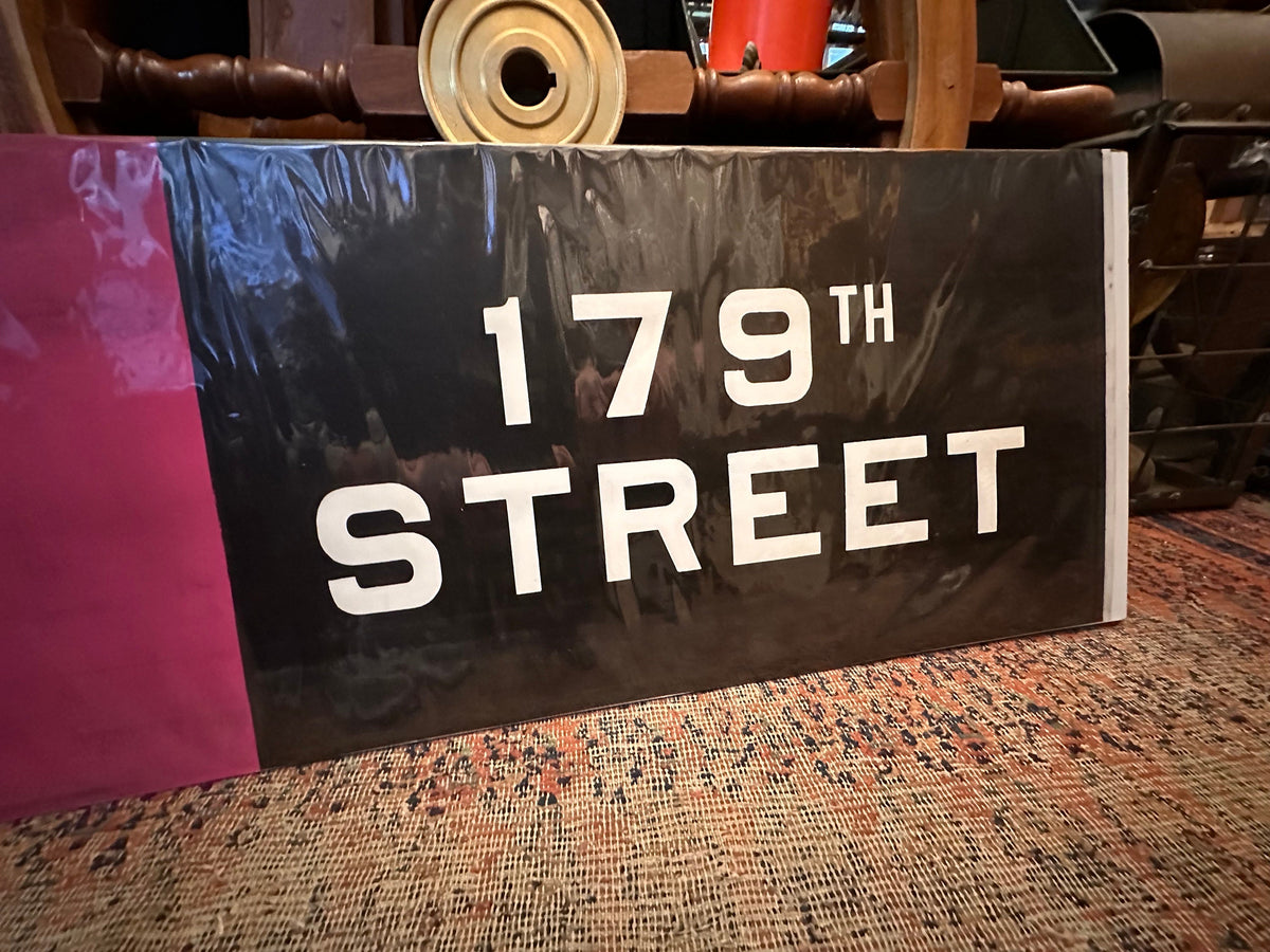 Vintage NYC Subway Sign Map - Coney Island to 179th Street F Line