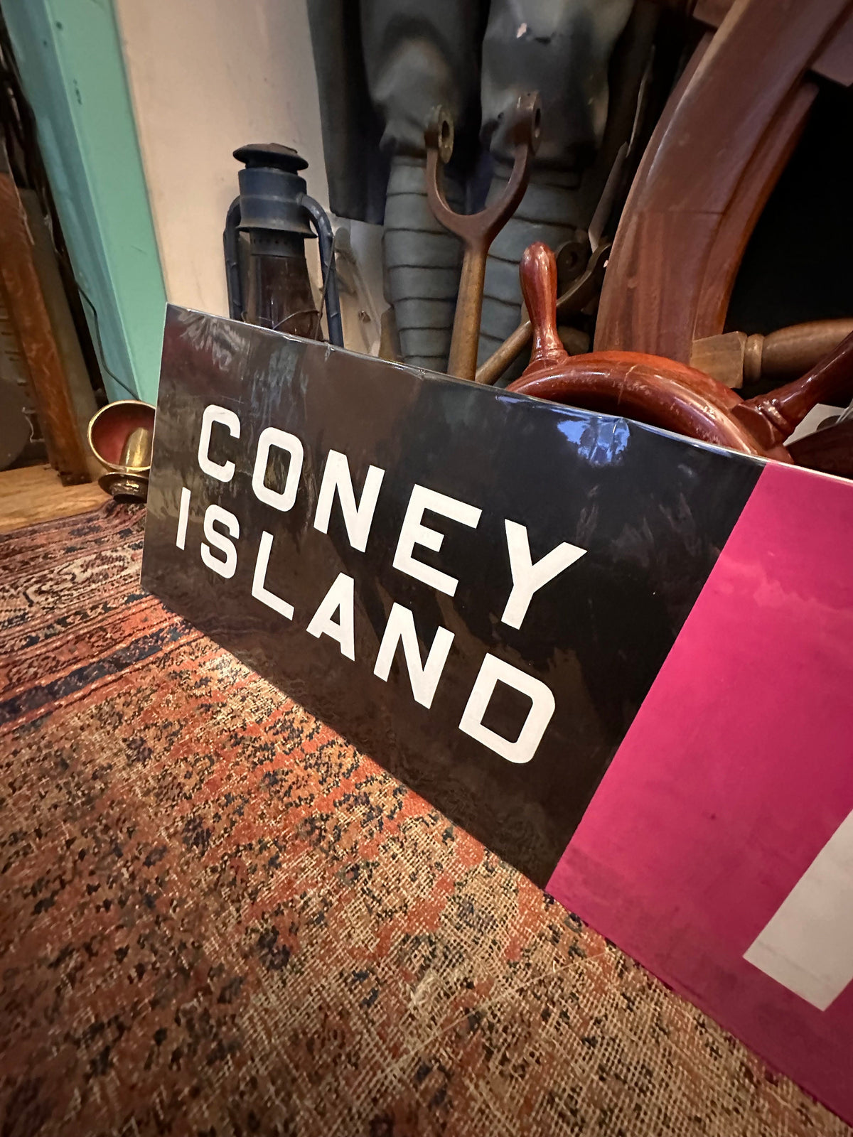 Vintage NYC Subway Sign Map - Coney Island to 179th Street F Line