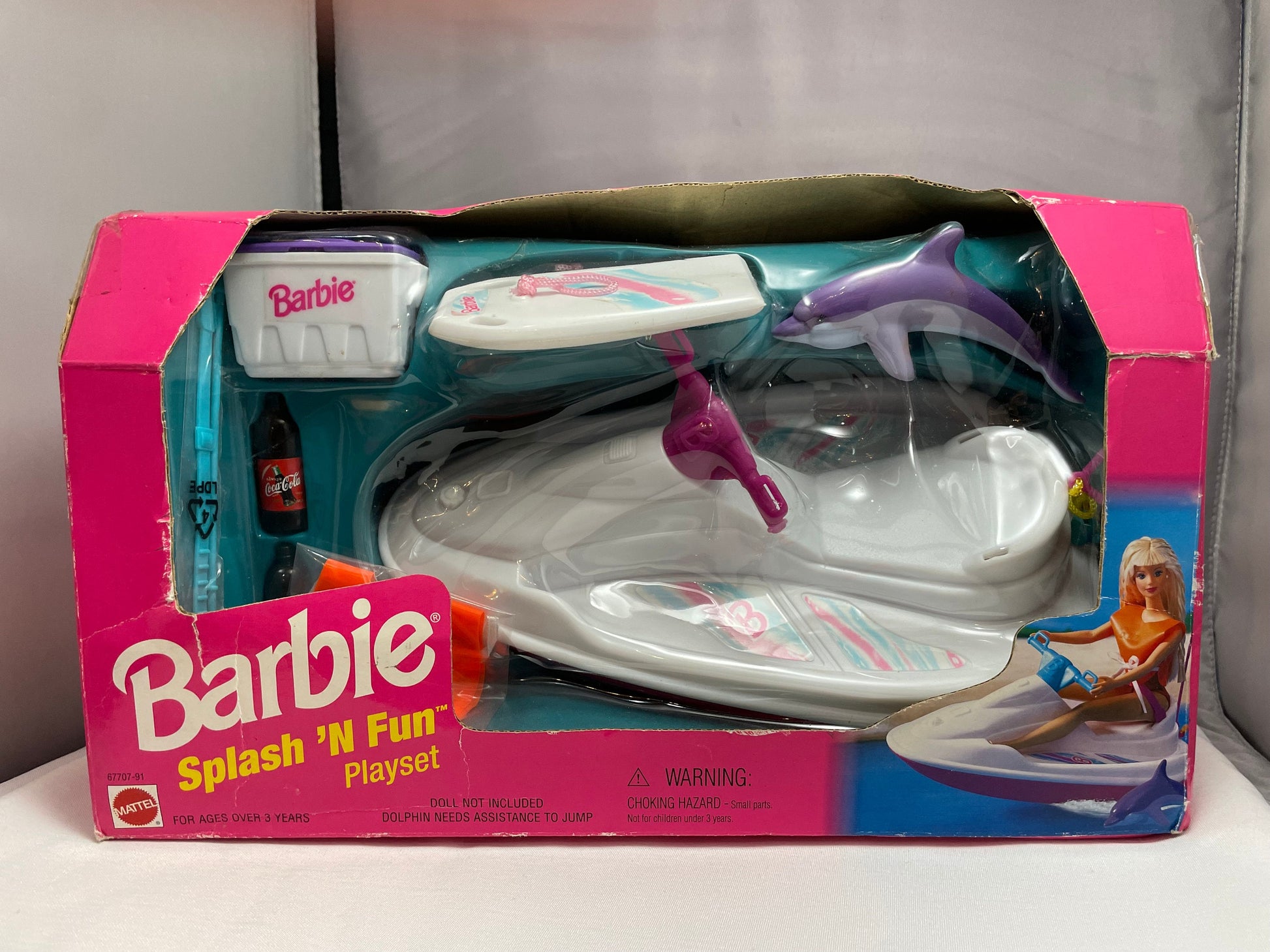 Vintage 1980's Barbie Splash 'N Fun Playset, Retro Barbie Toy, Pool Playset, Collectible Doll Accessory, Barbie Collector