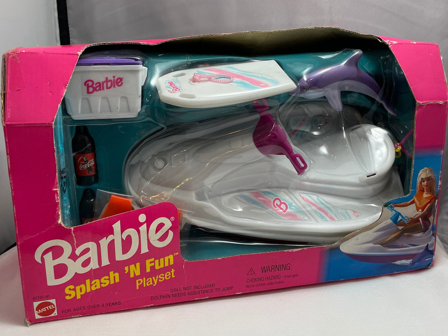 Vintage 1980's Barbie Splash 'N Fun Playset, Retro Barbie Toy, Pool Playset, Collectible Doll Accessory, Barbie Collector