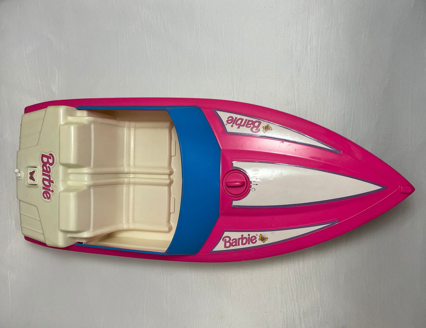 Vintage 1998 Barbie Wheeled Speedboat, Retro Toy Boat, Collectible Barbie Vehicle, Barbie Doll Accessory, Girls Toy, Barbie Collection