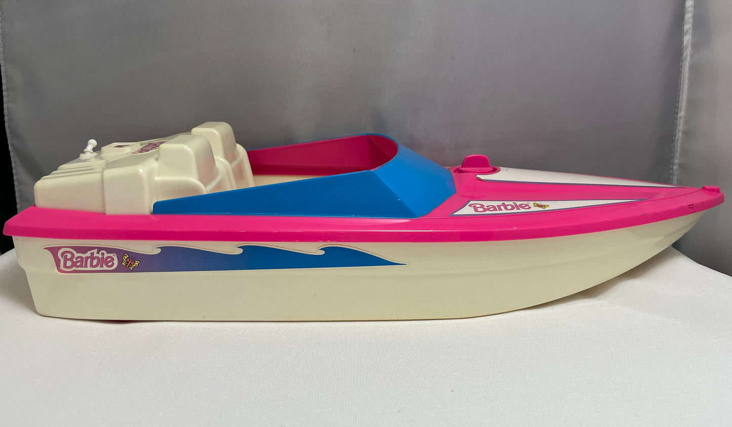 Vintage 1998 Barbie Wheeled Speedboat, Retro Toy Boat, Collectible Barbie Vehicle, Barbie Doll Accessory, Girls Toy, Barbie Collection