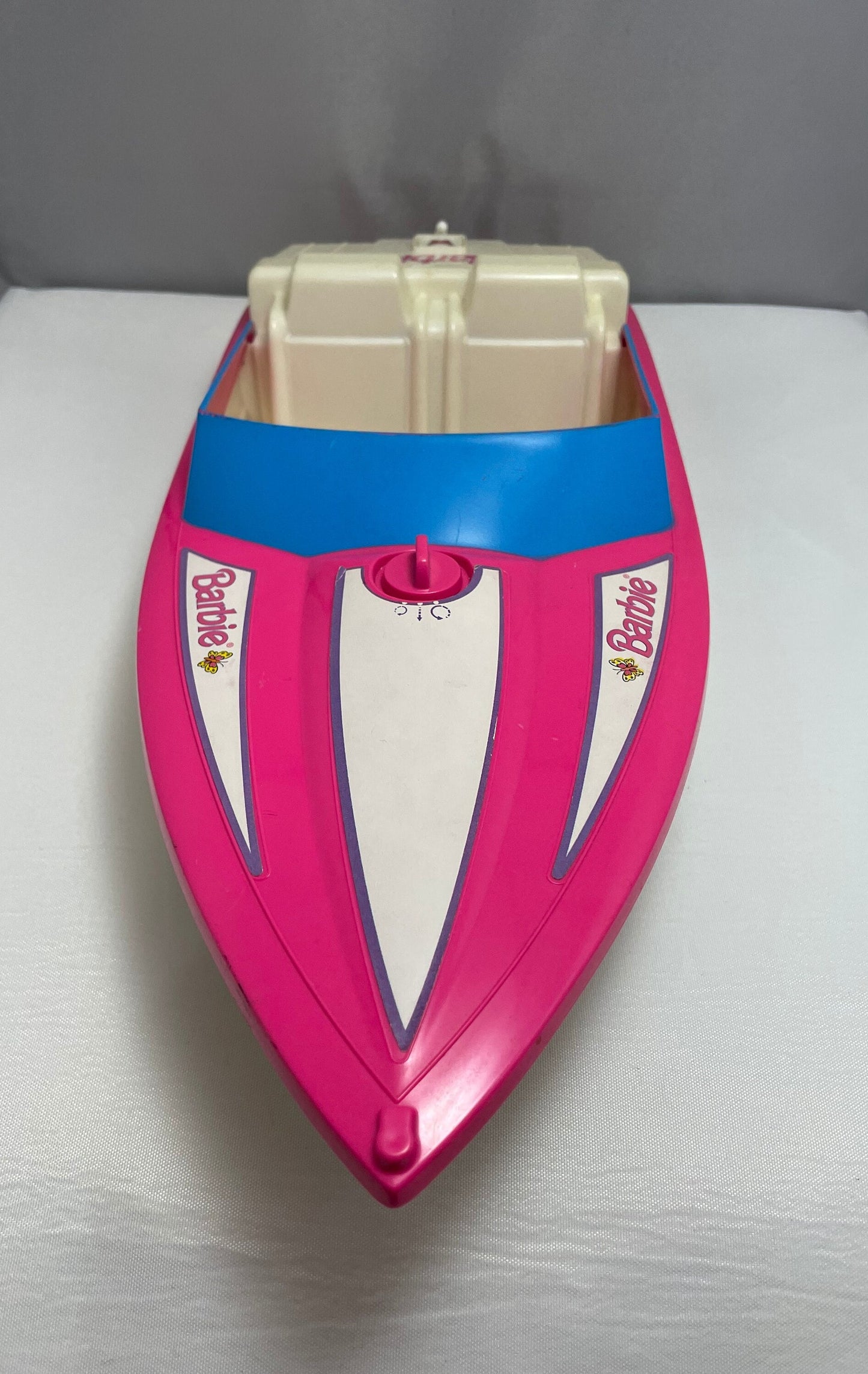 Vintage 1998 Barbie Wheeled Speedboat, Retro Toy Boat, Collectible Barbie Vehicle, Barbie Doll Accessory, Girls Toy, Barbie Collection