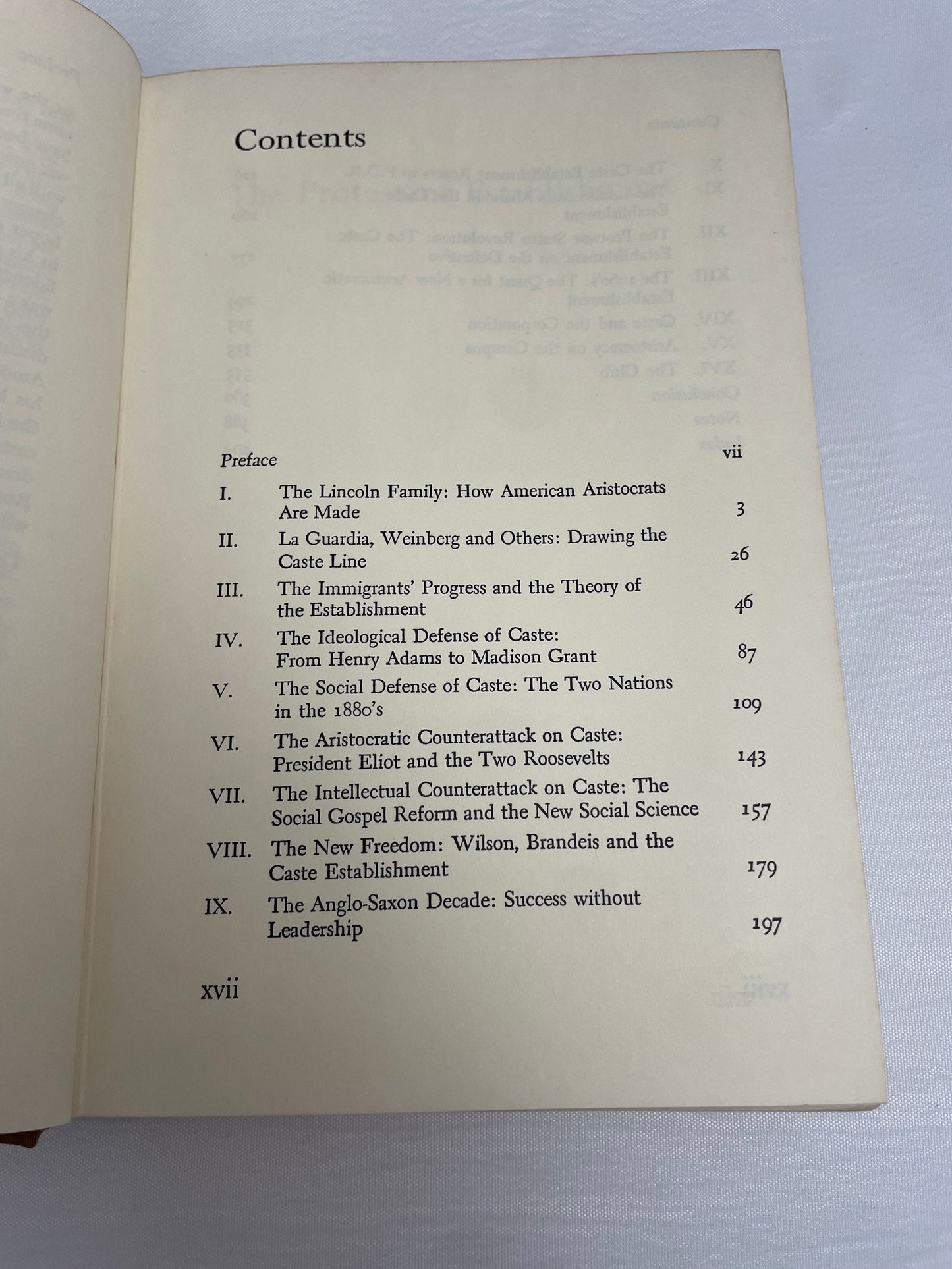 The Protestant Establishment: Aristocracy and Caste in America By Baltzell | Vintage 1960's Book | First Edition Book | Rare Book