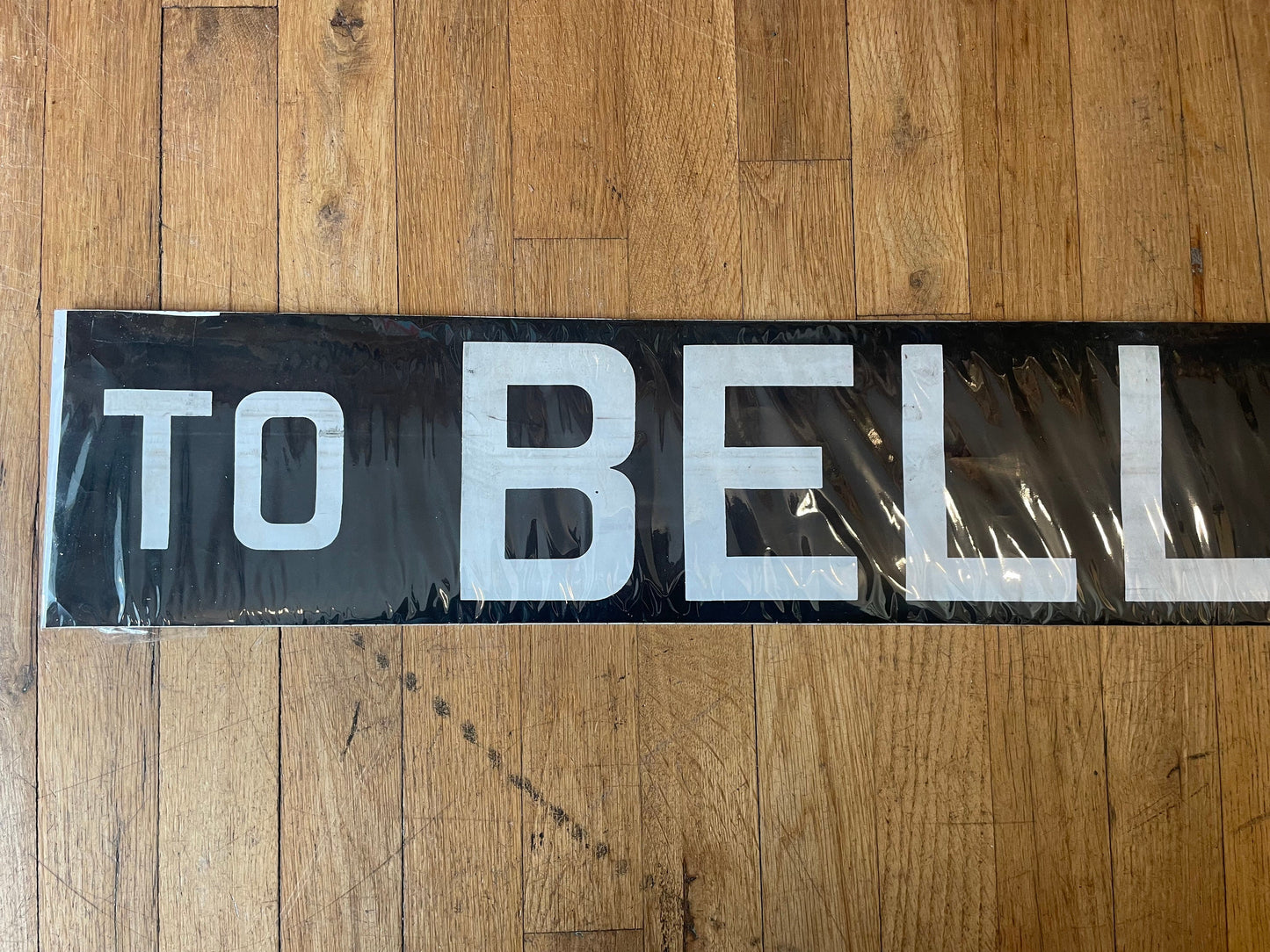 Vintage NYC Destination Sign - 'To Bellerose'