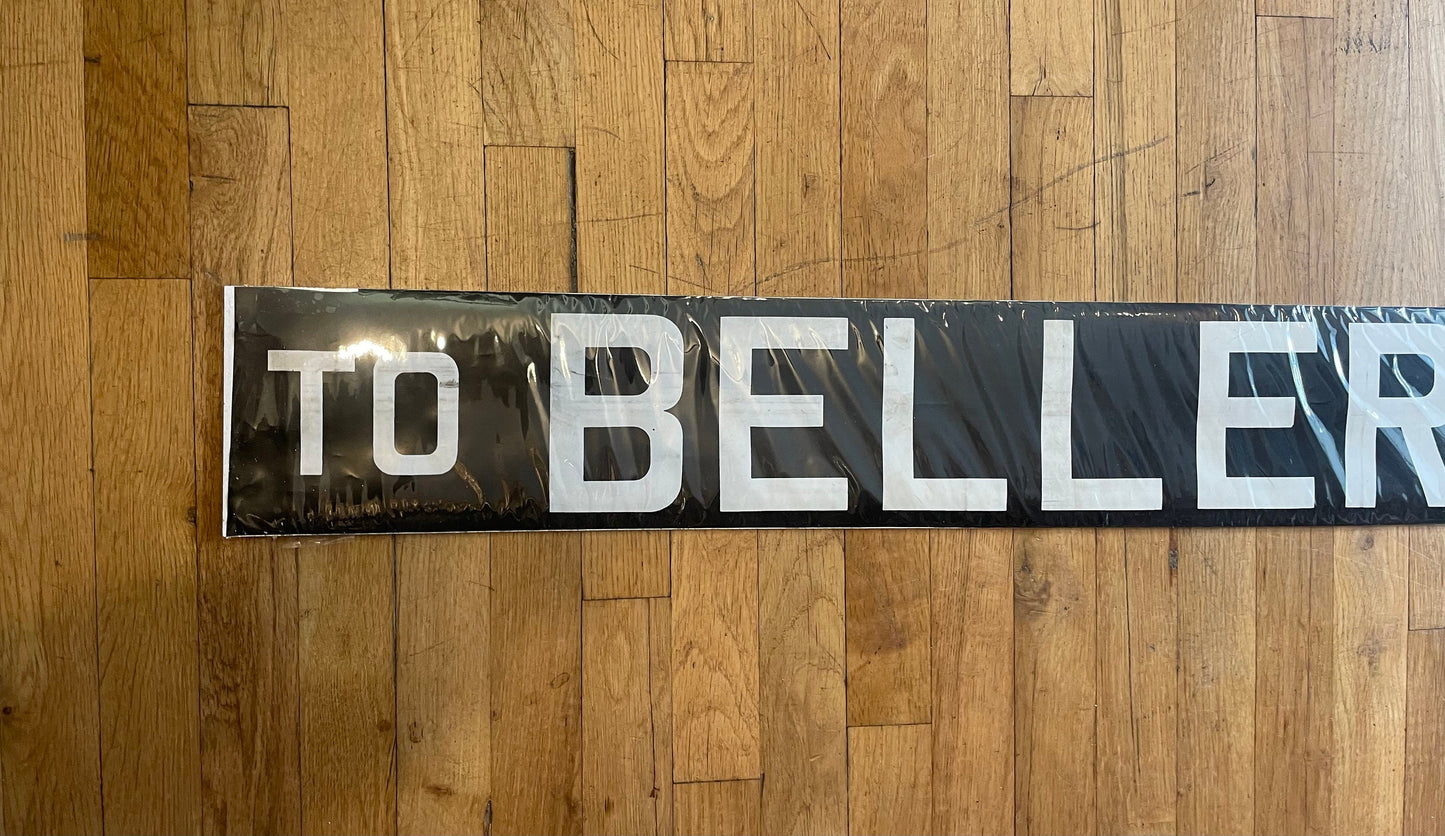 Vintage NYC Destination Sign - 'To Bellerose'