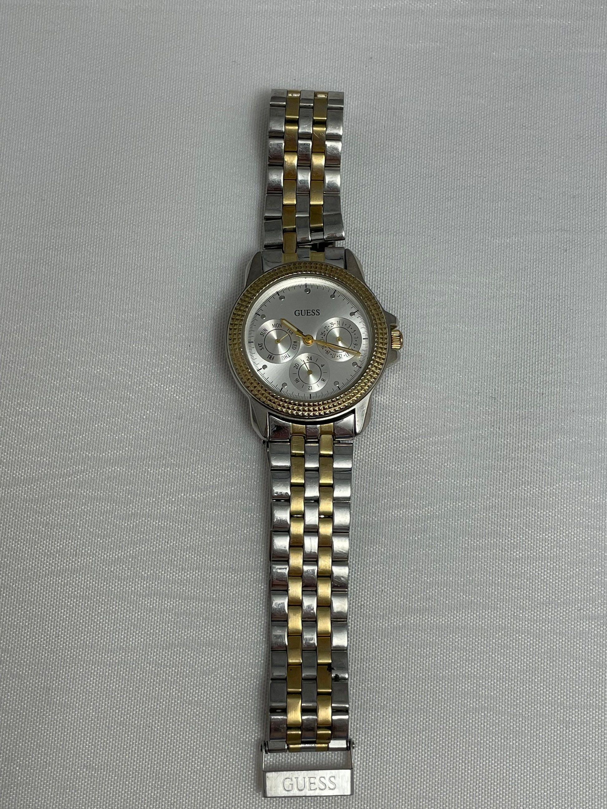 Vintage 1993 Guess Watch | Water Resistant | Stainless Steel | Japan MOVT | Accessories | Unisex Wrist Watch | Rare Collectible Watch