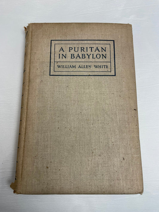 A Puritan in Babylon; The Story of Calvin Coolidge by William Allen White | Biography | Political/Economic Book | Collectible 1938 Edition