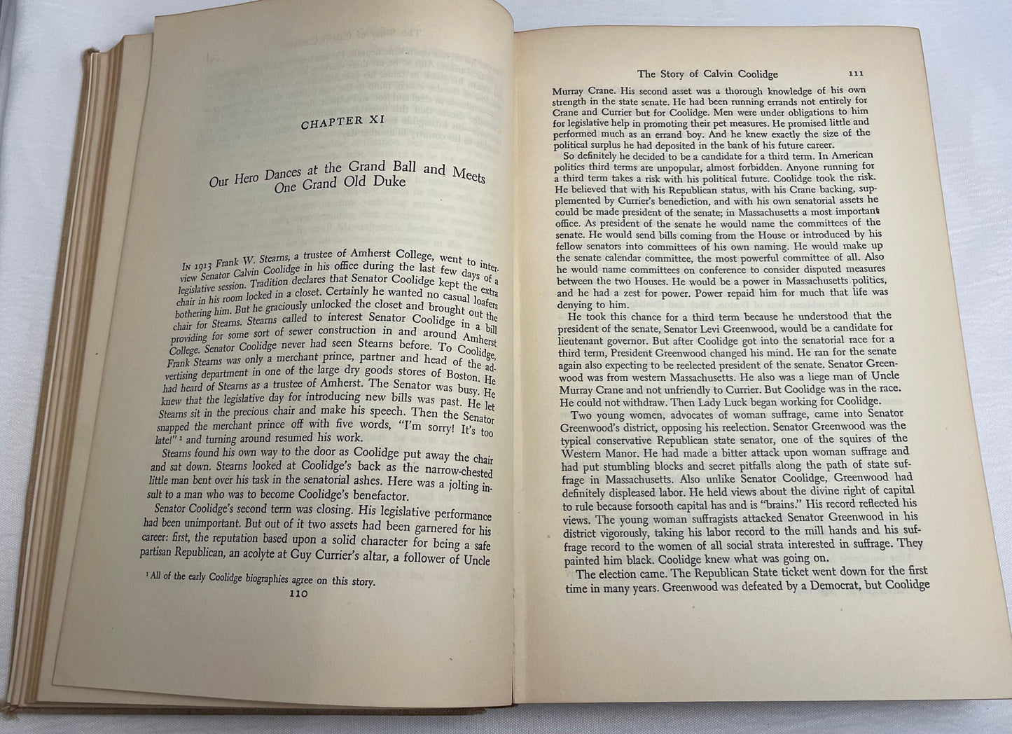 A Puritan in Babylon; The Story of Calvin Coolidge by William Allen White | Biography | Political/Economic Book | Collectible 1938 Edition