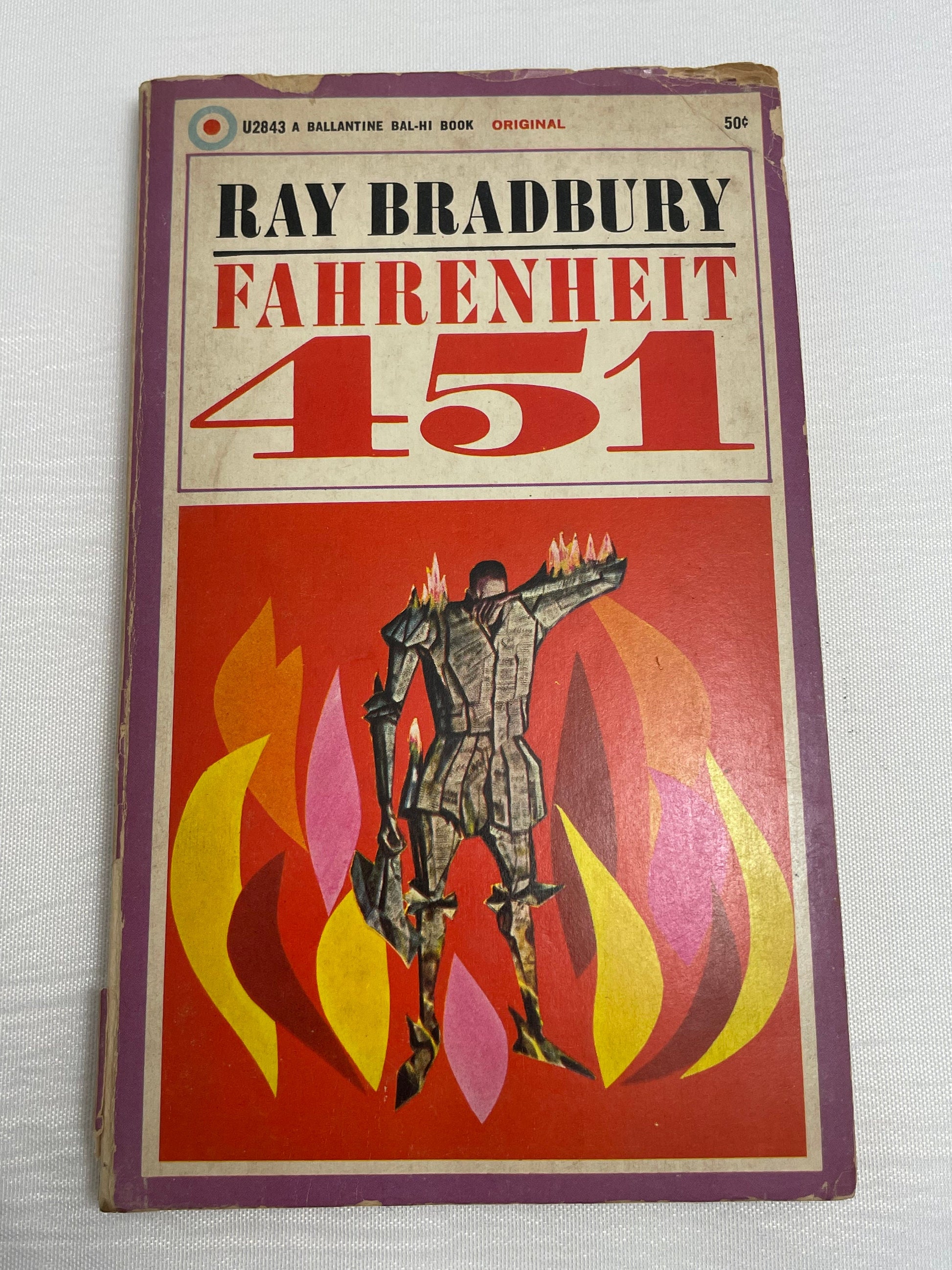 Fahrenheit 451 by Ray Bradbury | Classic Reading | Rare Edition | Paperback | Science Fiction Novel | 1950's Read