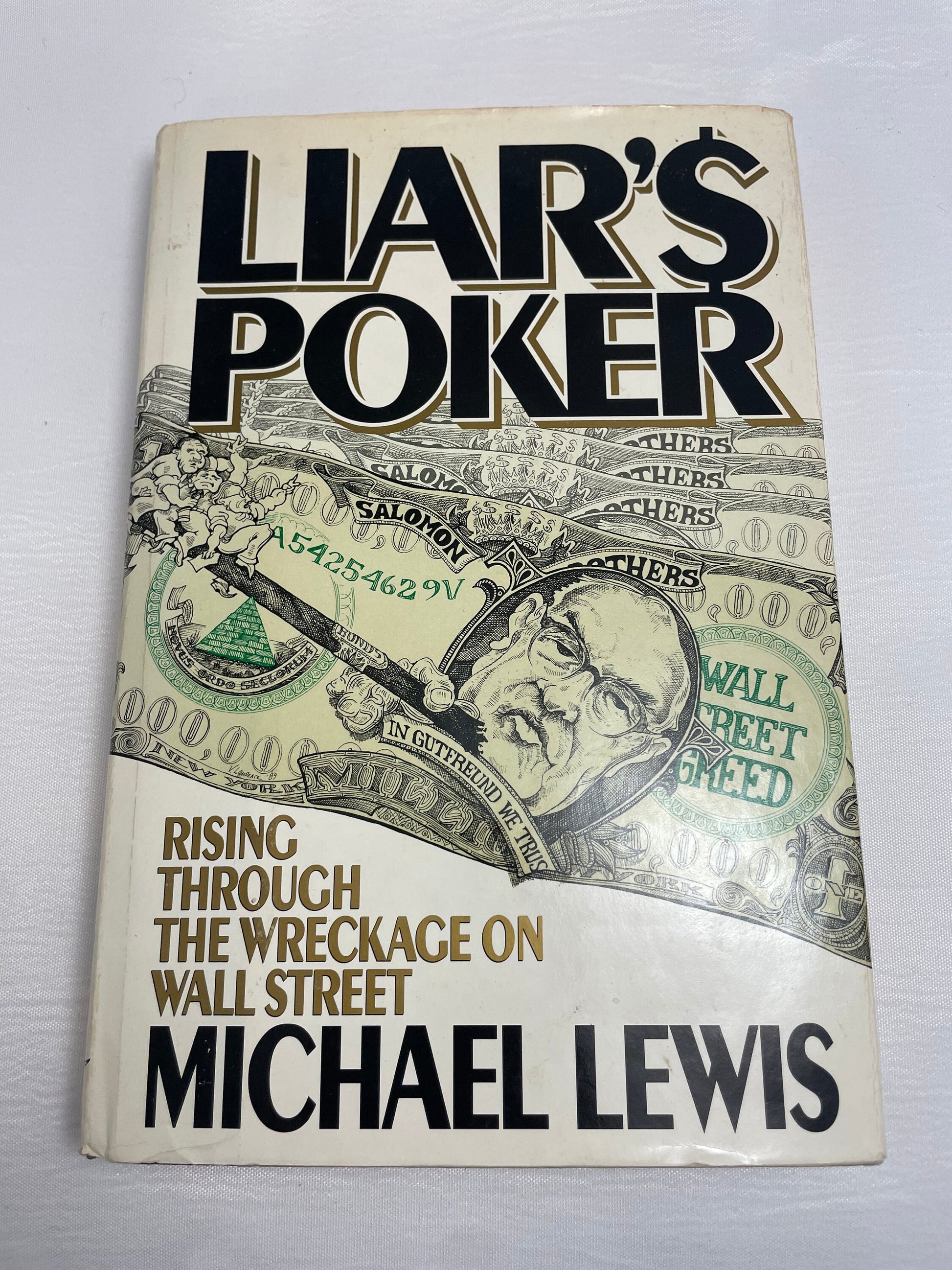 Liar's Poker Rising Through the Wreckage on Wall Street by Michael Lewis | Vintage Book | Hardcover