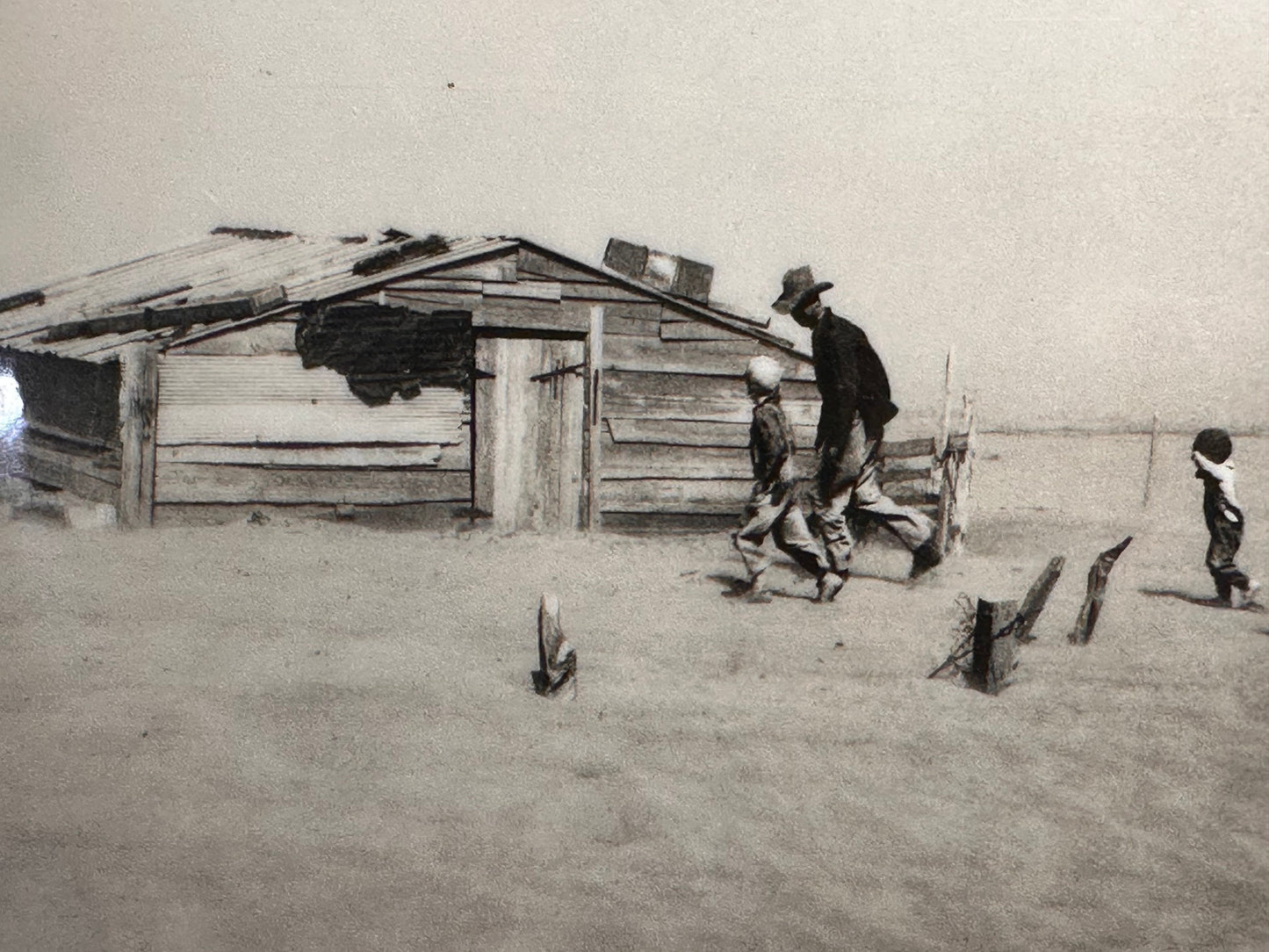 Authentic Arthur Rothstein Dust Bowl Print, Signed Fine Art Photography, Vintage Iconic Wall Art, Historical Memorabilia