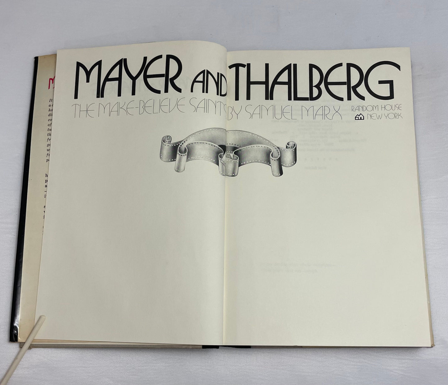 Mayer and Thalberg The Make-Believe Saints by Samuel Marx, 1970s Novel, Biography, Hollywood, Film, Vintage 1970's Book