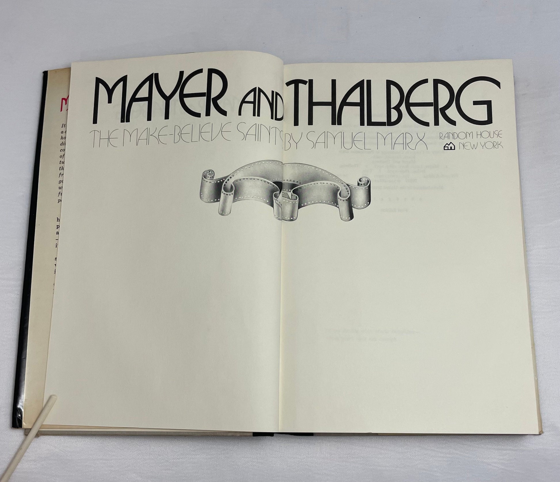 Mayer and Thalberg The Make-Believe Saints by Samuel Marx, 1970s Novel, Biography, Hollywood, Film, Vintage 1970's Book