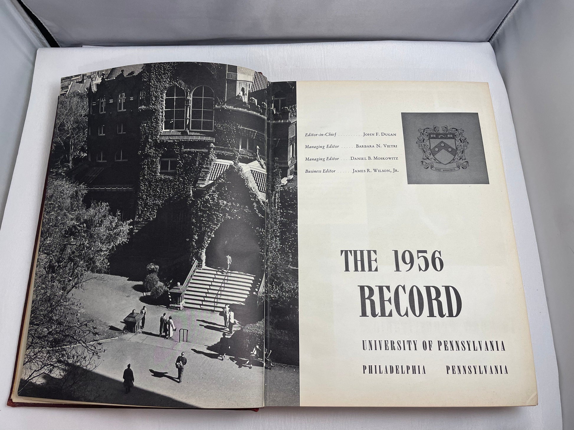 University of Pennsylvania 1956 Yearbook, Class of 1956, 1950's Yearbook, Vintage College Yearbook, Penn State University