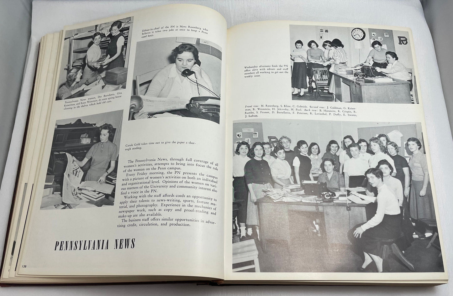 University of Pennsylvania 1956 Yearbook, Class of 1956, 1950's Yearbook, Vintage College Yearbook, Penn State University