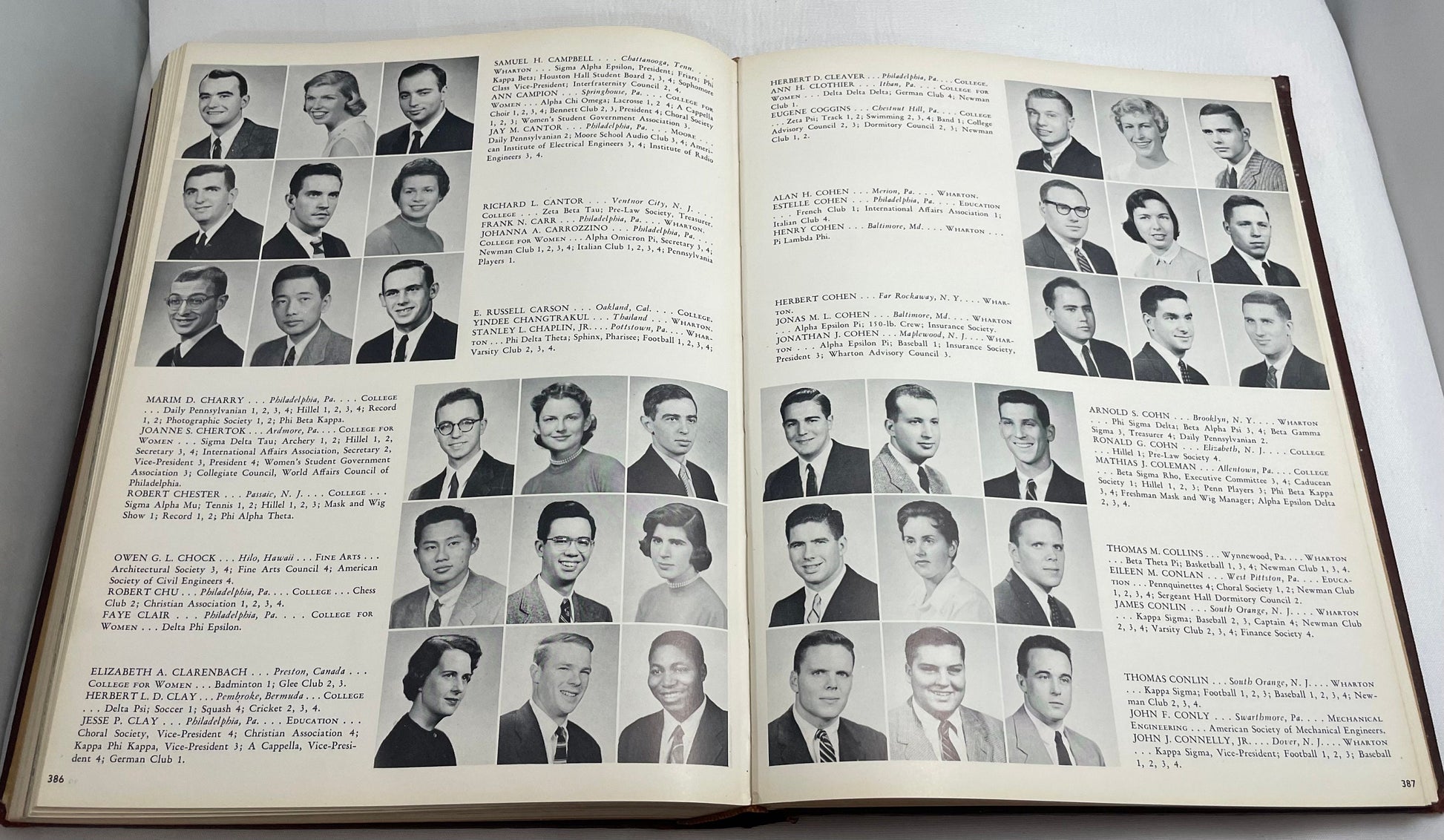 University of Pennsylvania 1956 Yearbook, Class of 1956, 1950's Yearbook, Vintage College Yearbook, Penn State University