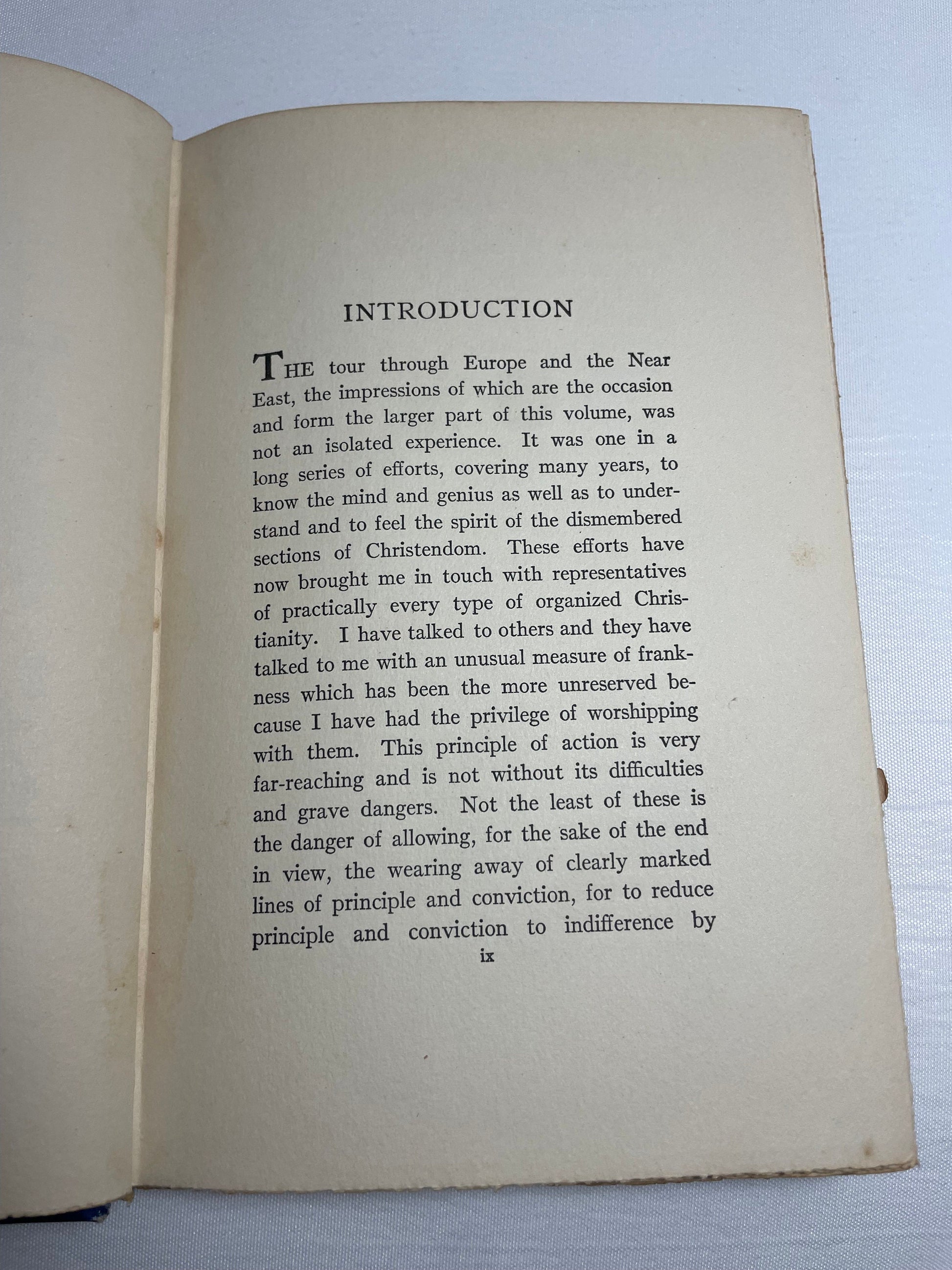 An Eirenic Itinerary by Silas McBee, Impressions of Our Tour With Addresses and Papers on the Unity of Christian Churches, Antique 1911 Book