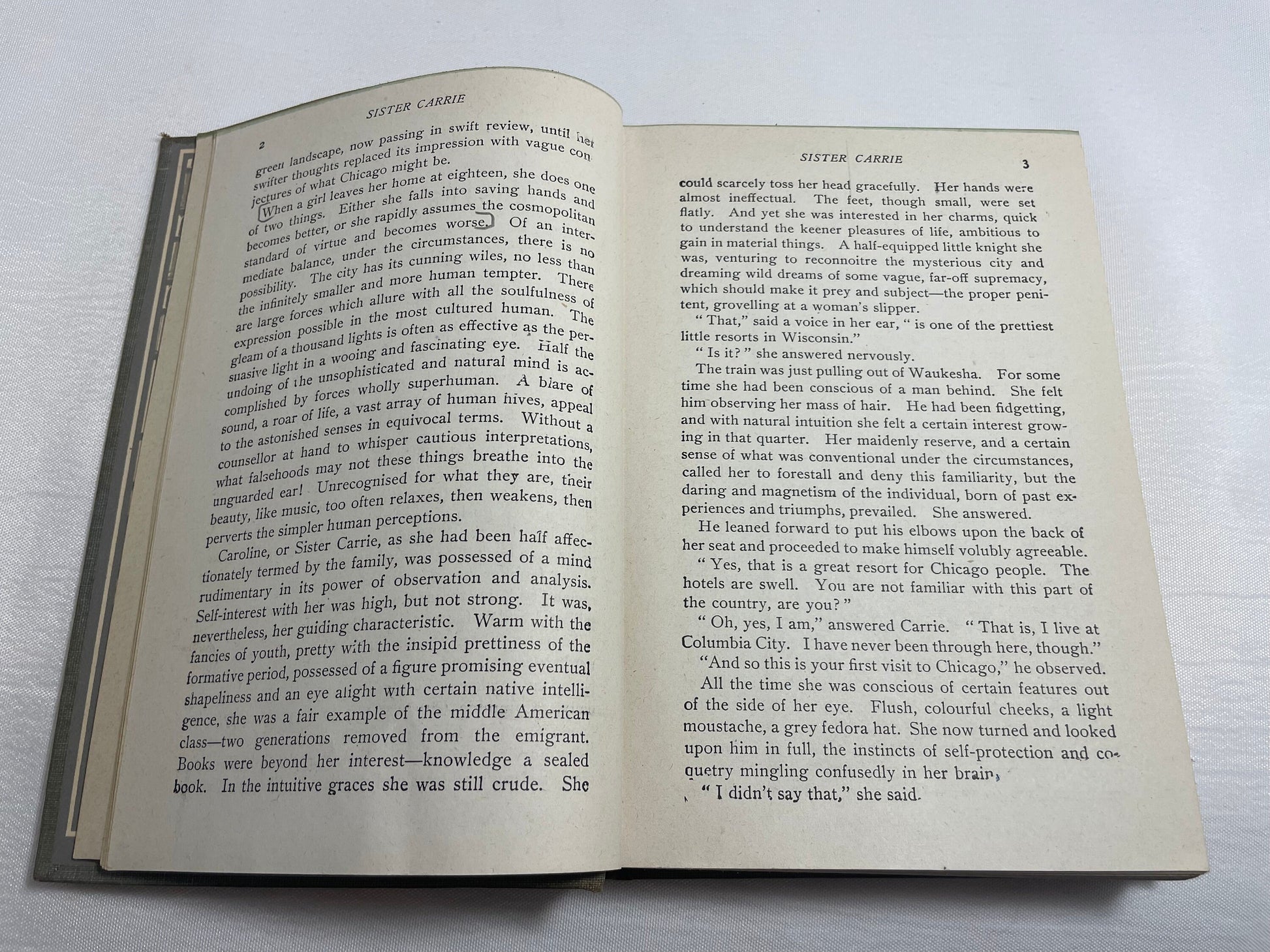Sister Carrie by Theodore Dreiser, Classic Novel, Collectible Fiction Book, American Urban Novel