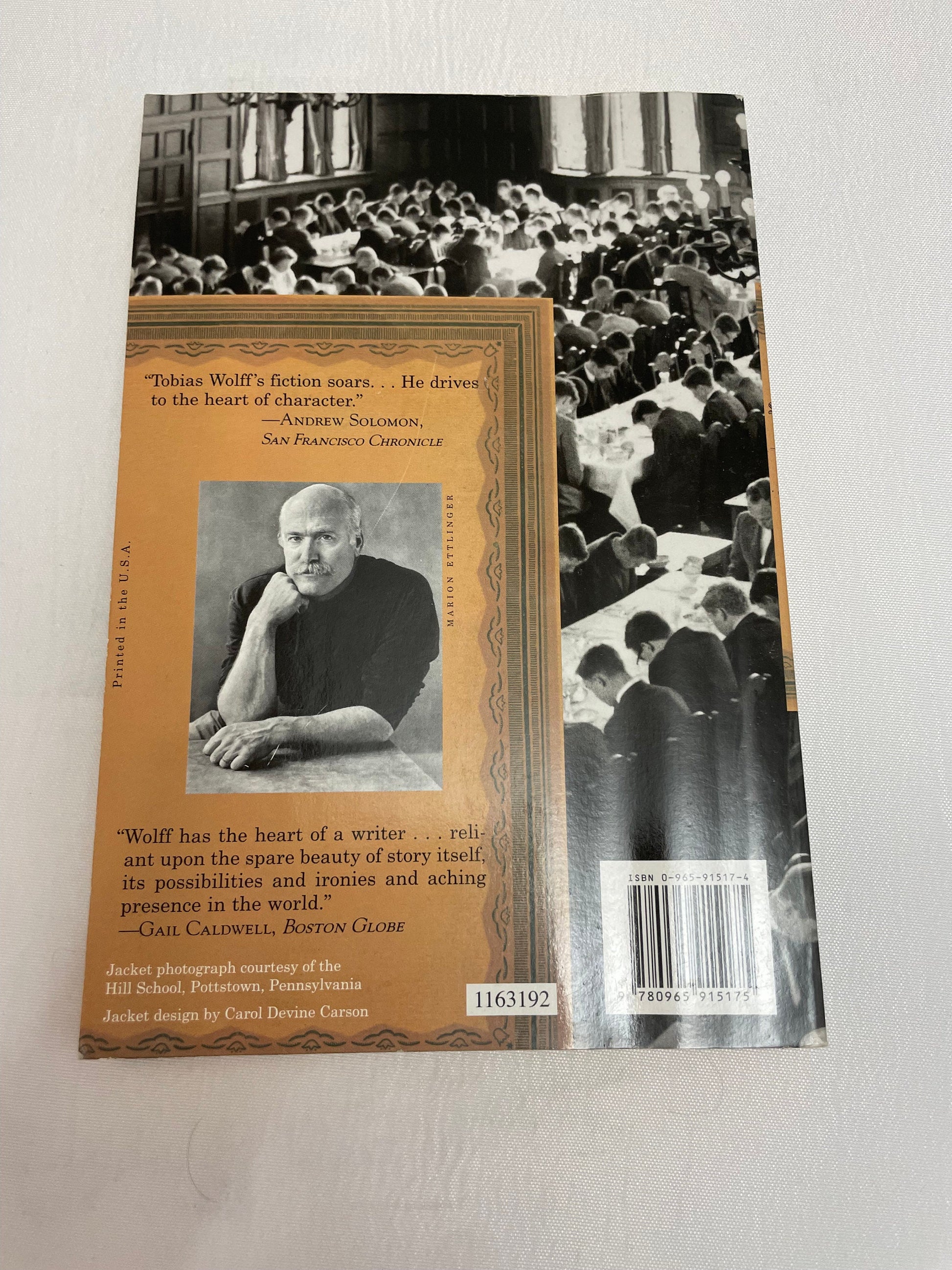 Old School a Novel by Tobias Wolff, Semi-autobiography, Coming-of-age, Memoir