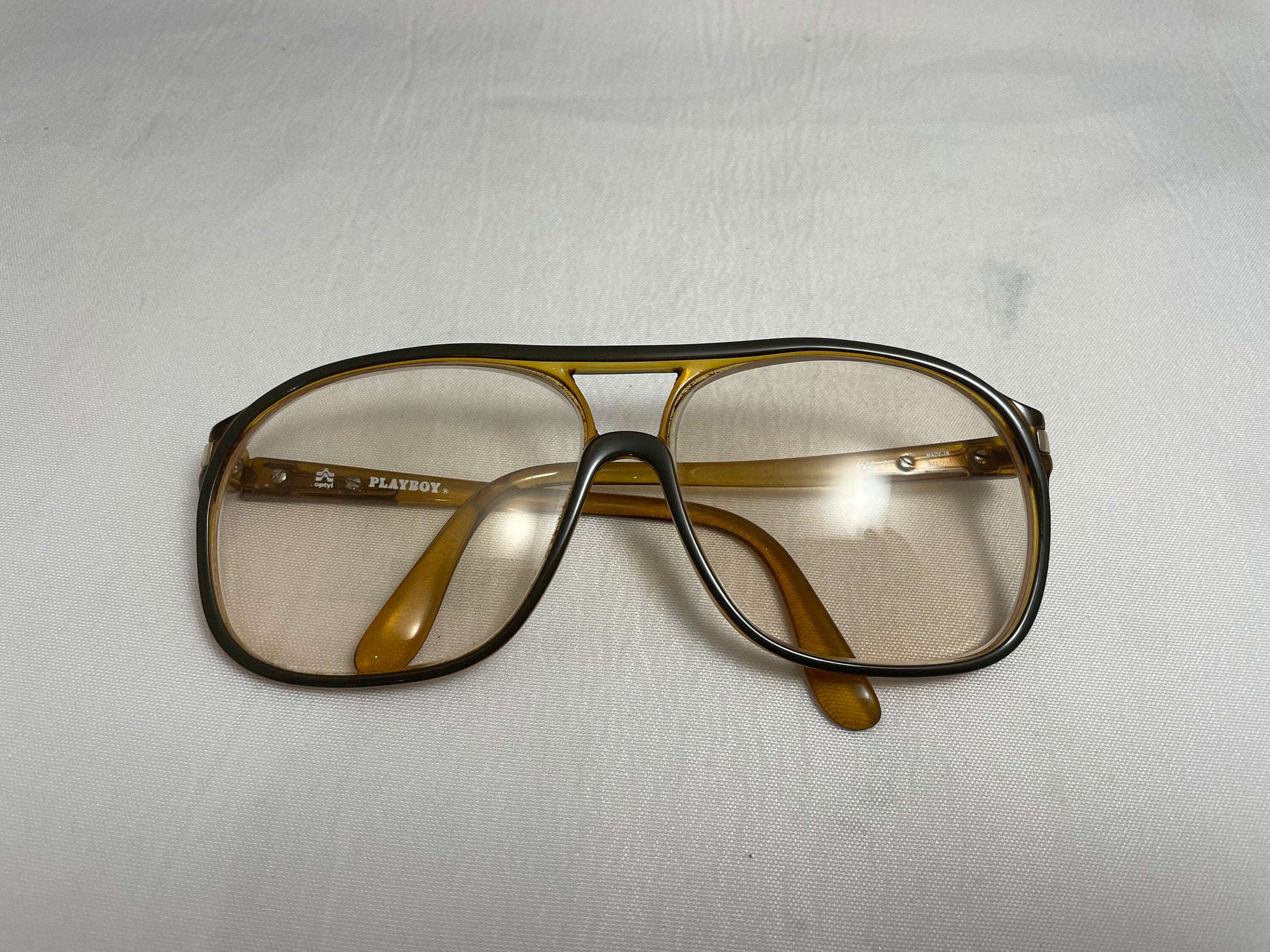 Vintage 1980's Playboy Eyeglasses, Vintage Accessories, Aviator Frame Glasses, Playboy Accessories, Prescription Glasses