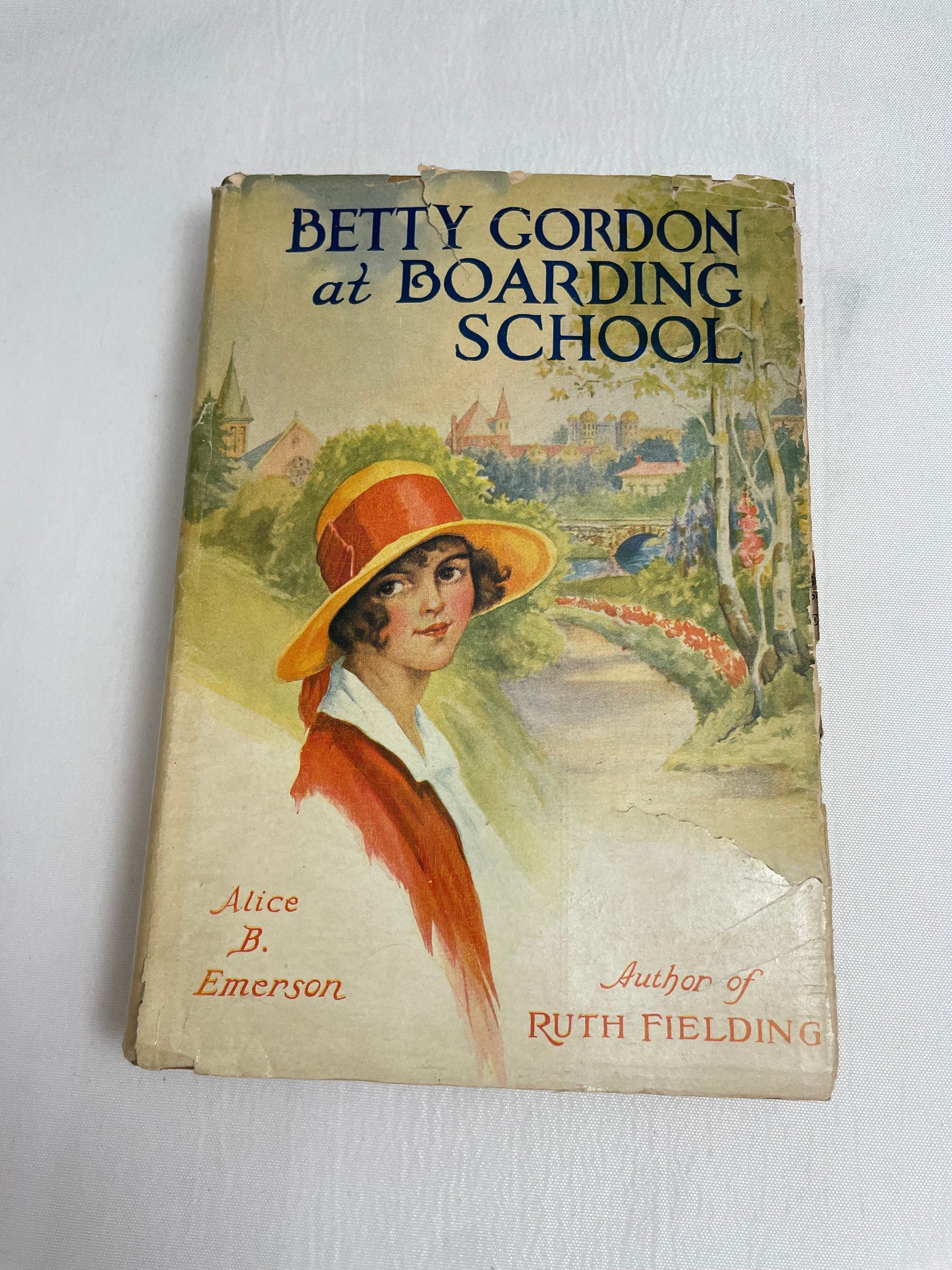 Betty Gordon at Boarding School or The Treasure of Indian Chasm By Alice B. Emerson, Illustrated Book, 1920's Books, Collectible Series