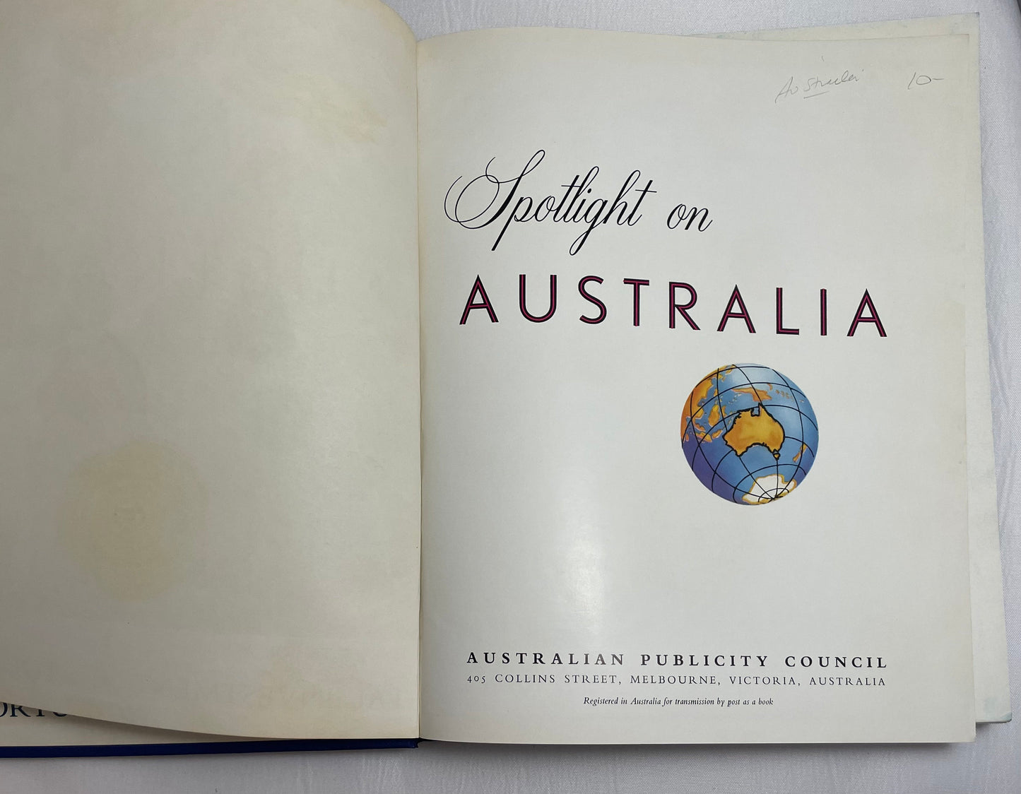 Spotlight on Australia, Australian Publicity Council, 1960's Book, Vintage Collectible, Hardcover, Guide to Australia