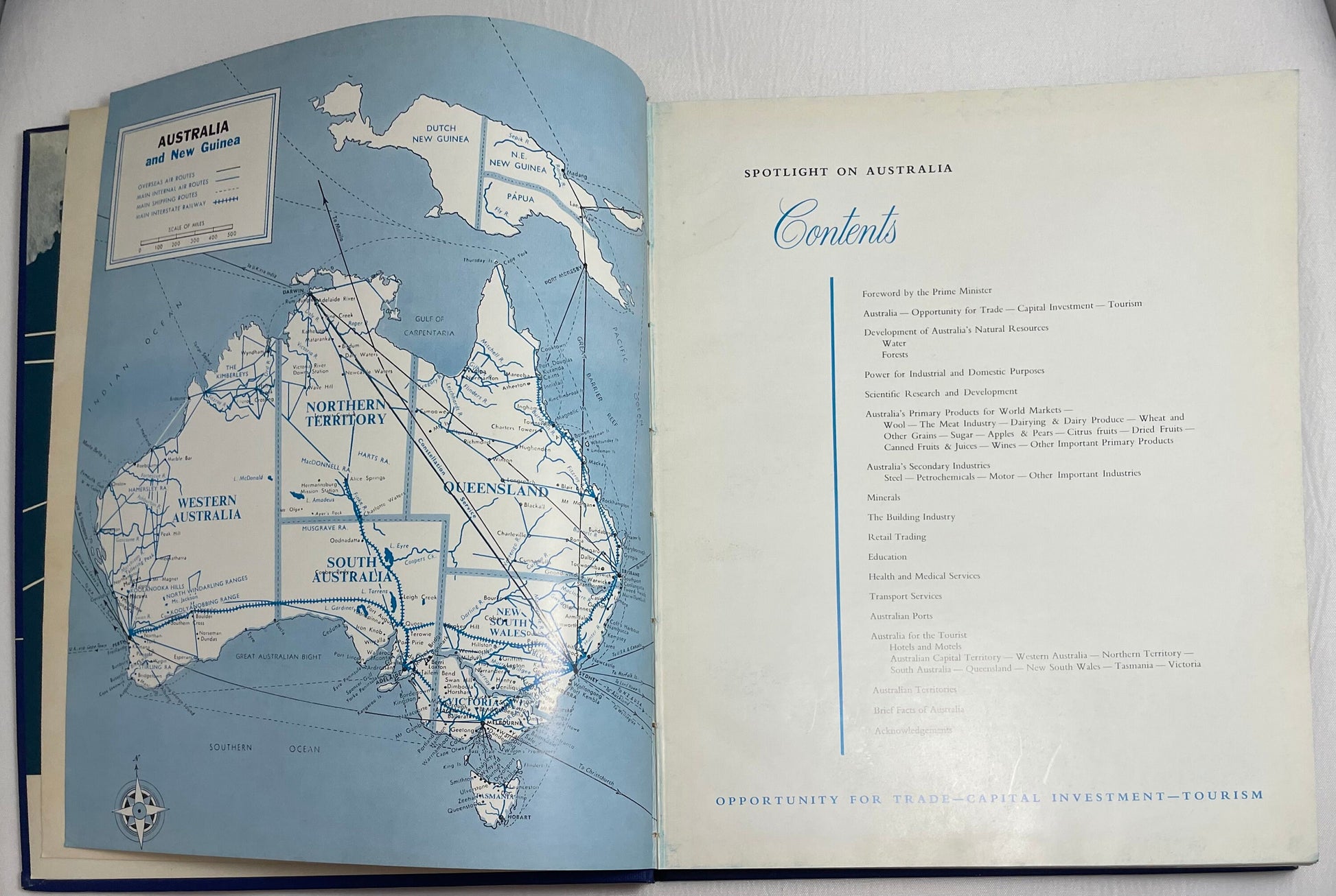 Spotlight on Australia, Australian Publicity Council, 1960's Book, Vintage Collectible, Hardcover, Guide to Australia