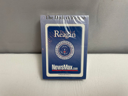 Vintage 2004 NewsMax Ronald Reagan Playing Cards Deck, In original seal, Collectible playing cards