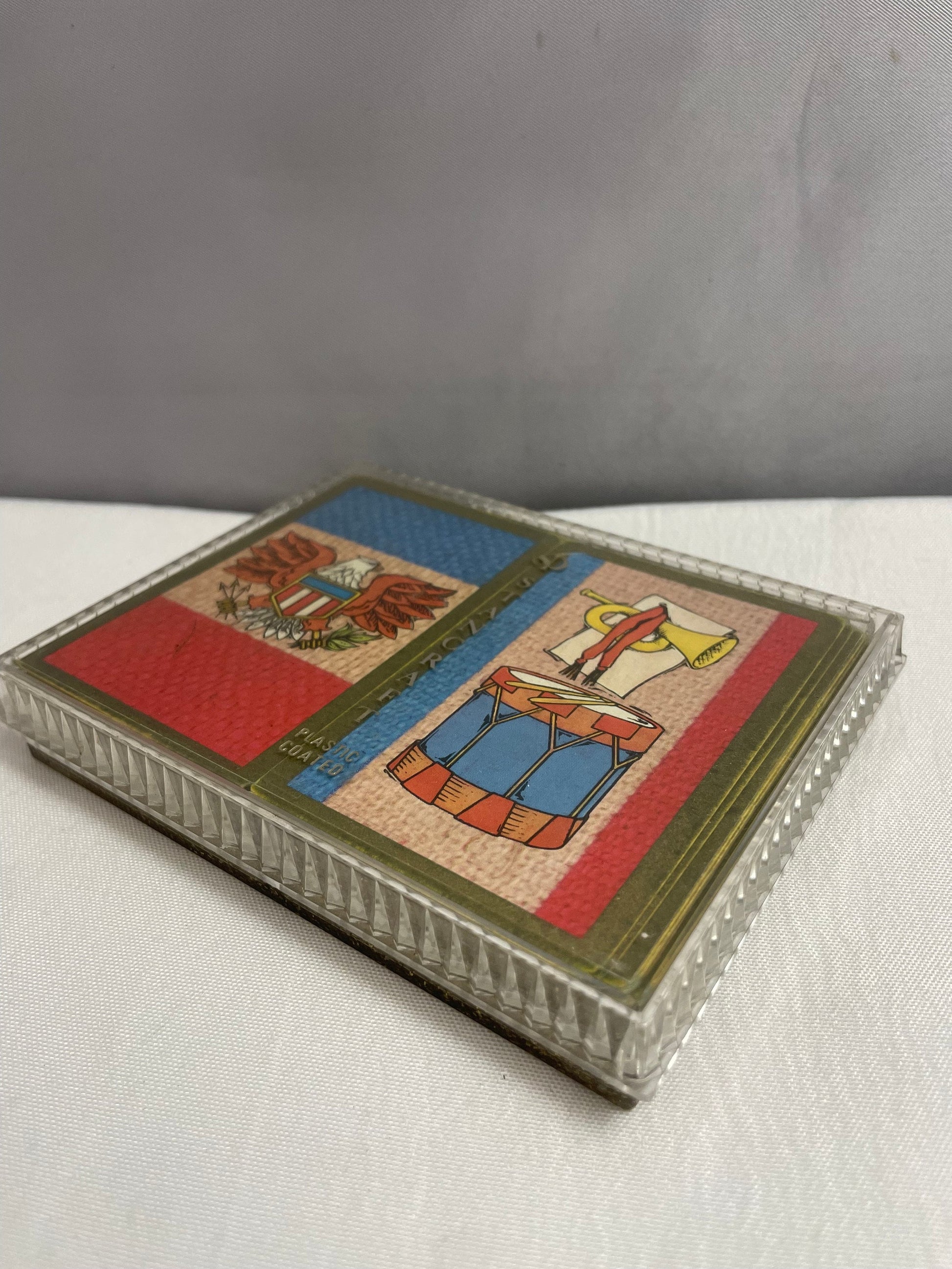 Stancraft Plastic Coated Playing Cards, Made in USA, In Original Packaging, Card Playing Deck, Vintage Playing Cards, Collectible