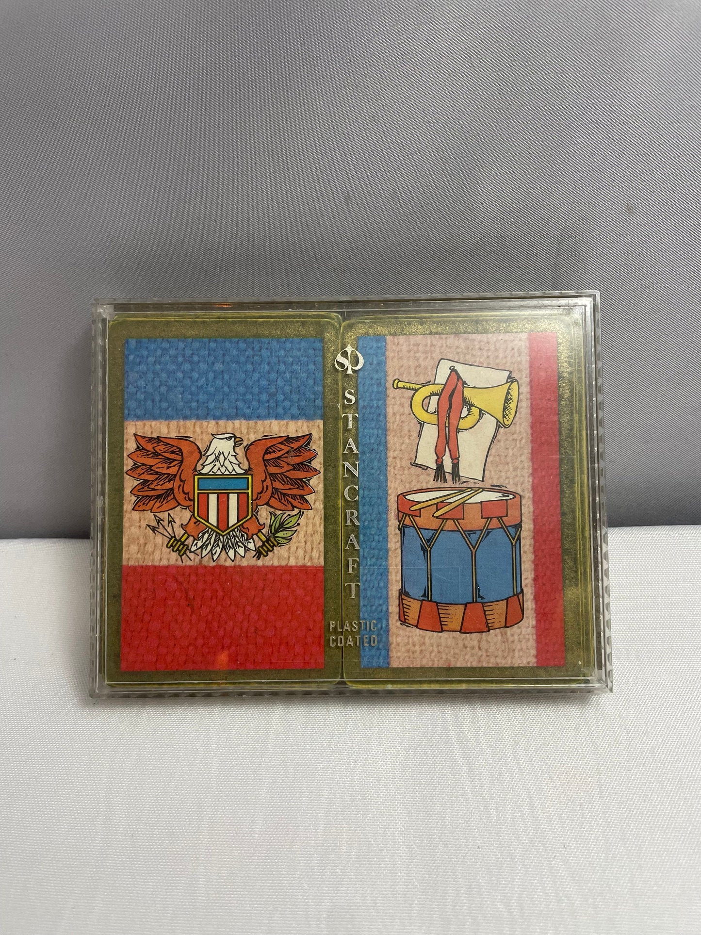 Stancraft Plastic Coated Playing Cards, Made in USA, In Original Packaging, Card Playing Deck, Vintage Playing Cards, Collectible