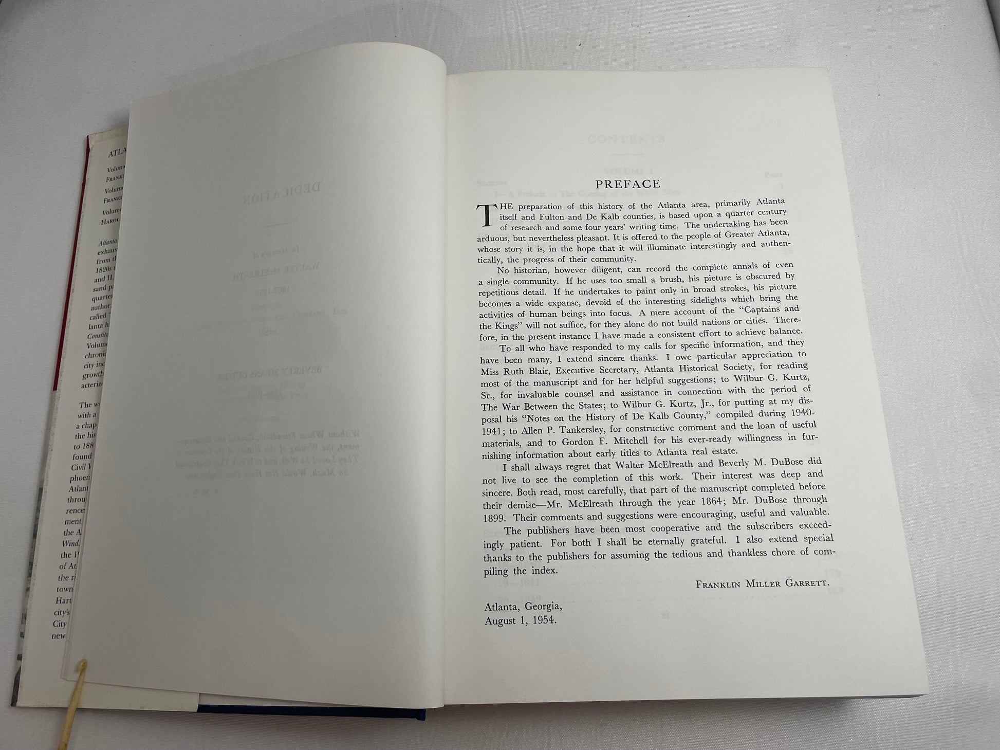 Atlanta and Environs: A Chronicle of Its People and Events, Volume I 1820s-1870s, Vintage History Book, Non Fiction