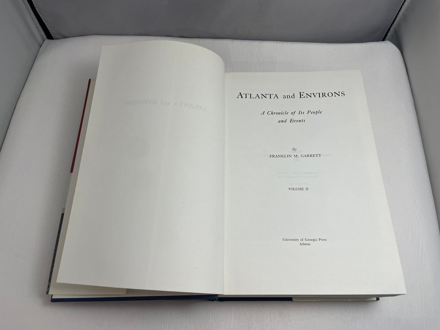 Atlanta and Environs: A Chronicle of Its People and Events, Volume II 1880s to 1930s, Vintage History Book, Non Fiction