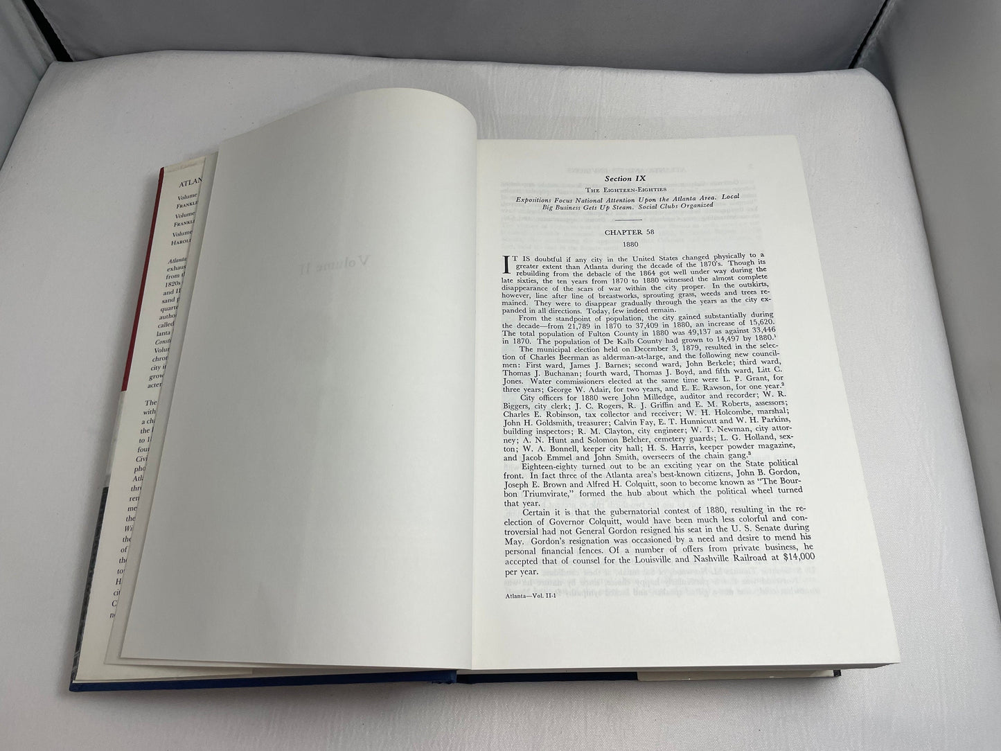 Atlanta and Environs: A Chronicle of Its People and Events, Volume II 1880s to 1930s, Vintage History Book, Non Fiction