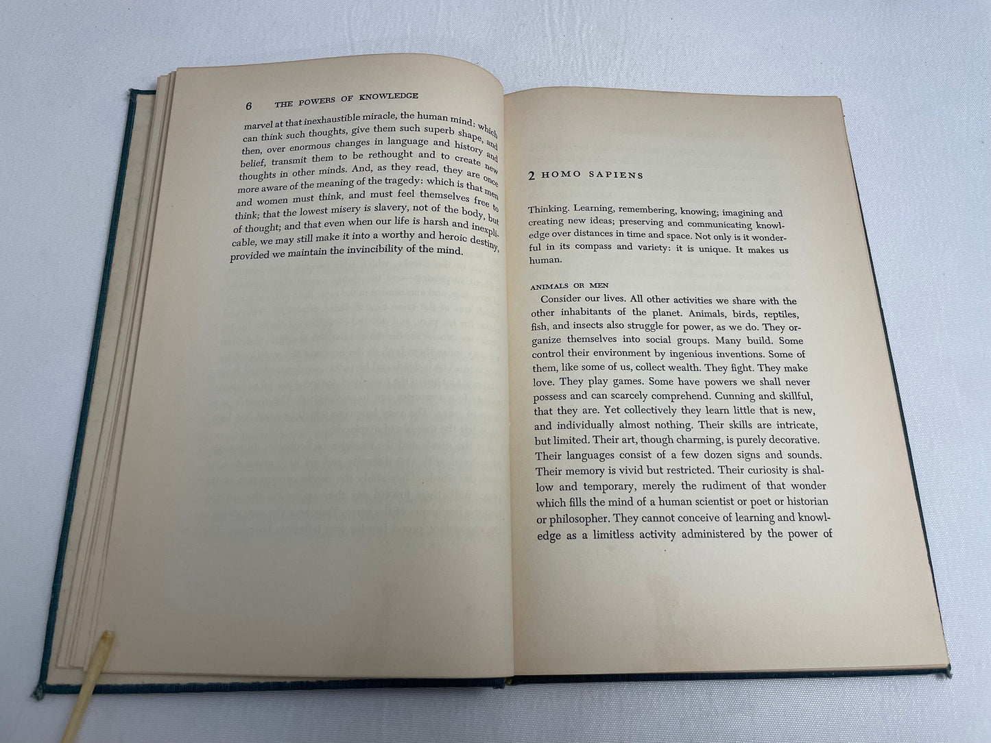 Signed Copy of Man's Unconquerable Mind by Gilbert Highet, Vintage 1950's
