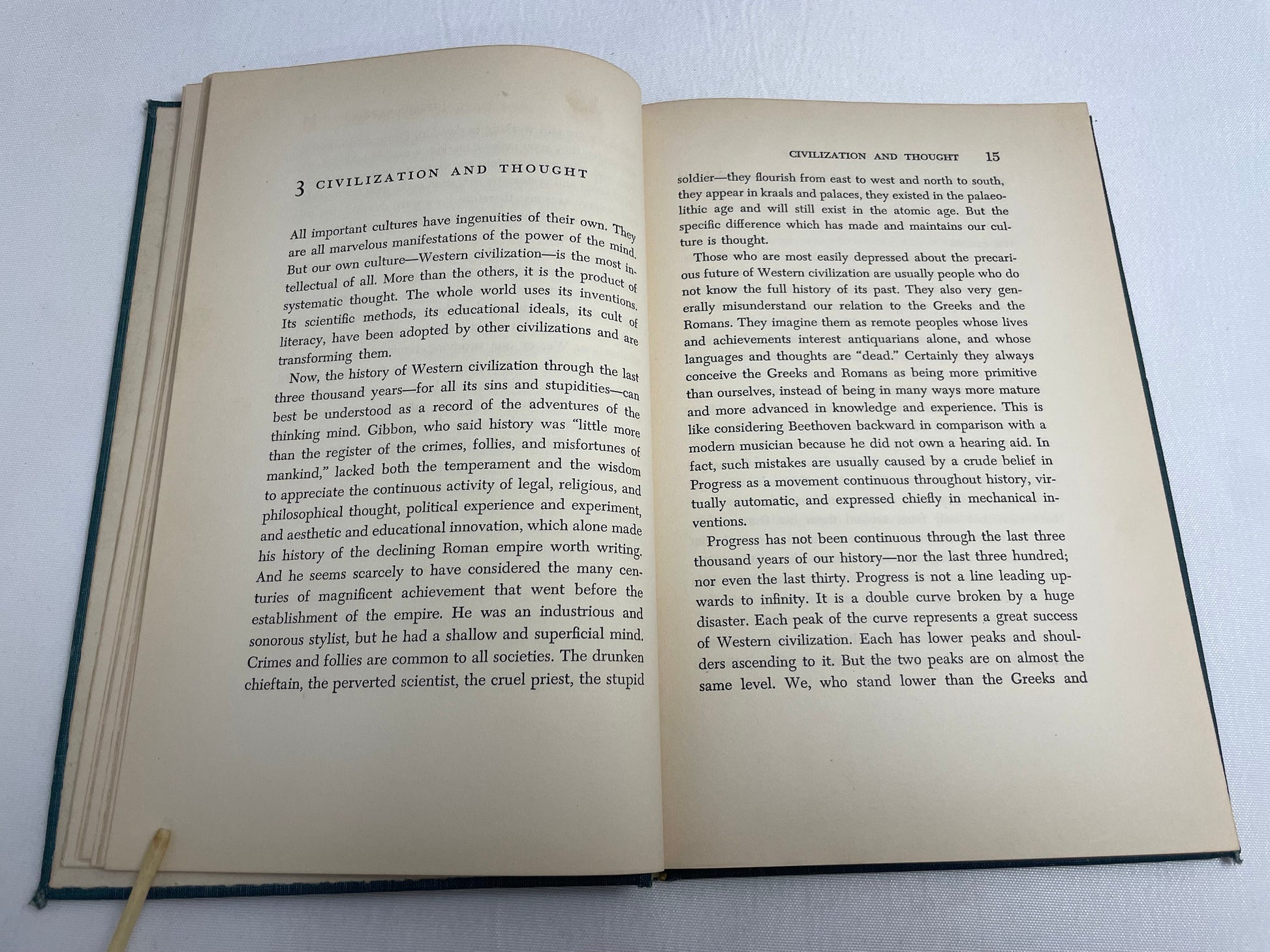 Signed Copy of Man's Unconquerable Mind by Gilbert Highet, Vintage 1950's