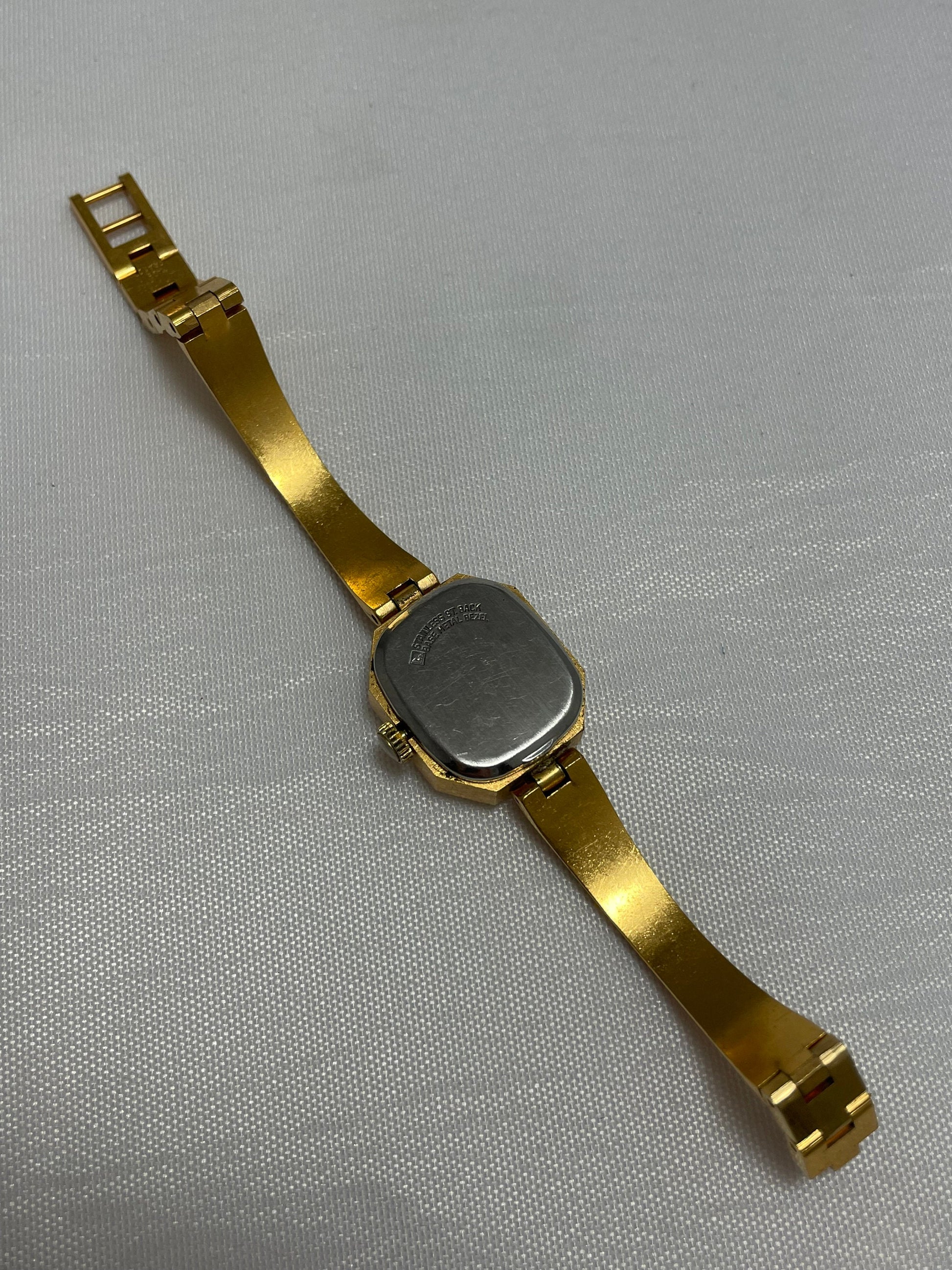 Vintage Women's Vulcain 17 Jewels Wrist Watch, Stainless Steel Back, Base Metal Bezel, Mechanical Watch, Accessories, Women's Jewelry