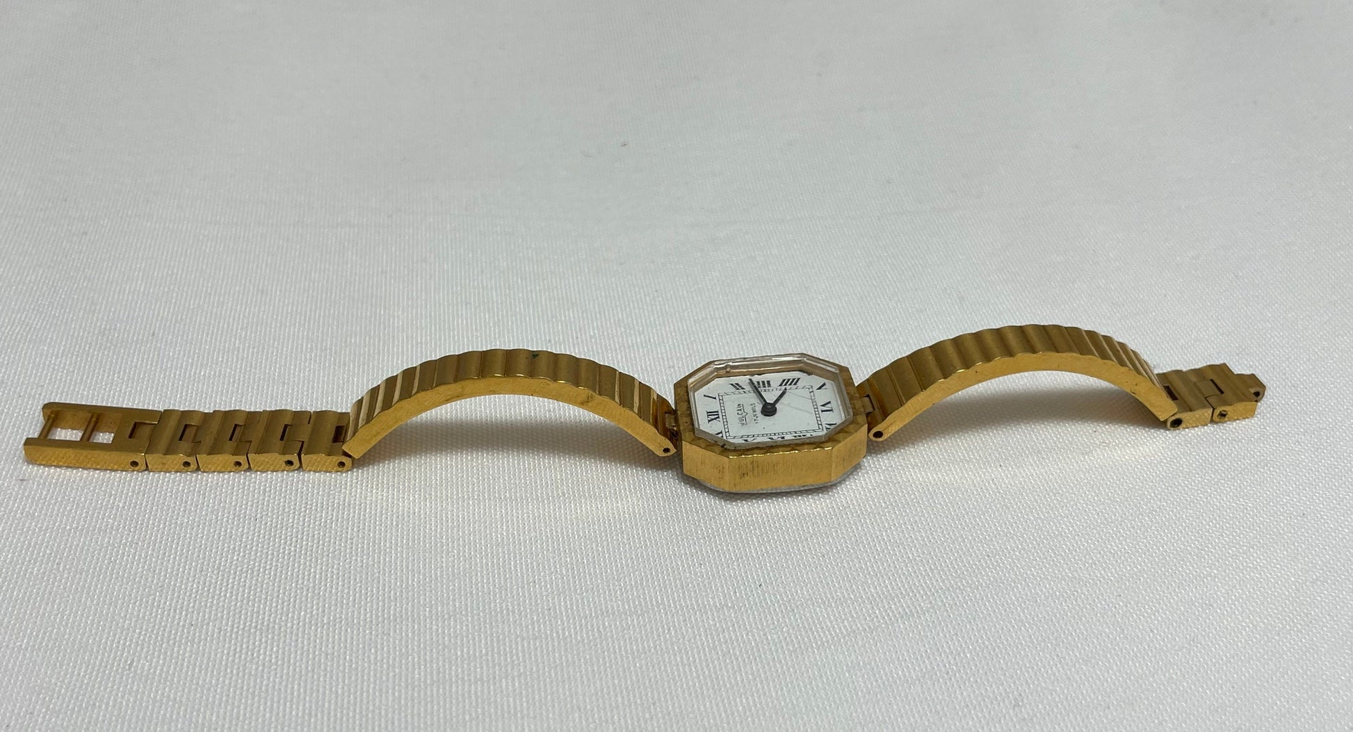 Vintage Women's Vulcain 17 Jewels Wrist Watch, Stainless Steel Back, Base Metal Bezel, Mechanical Watch, Accessories, Women's Jewelry