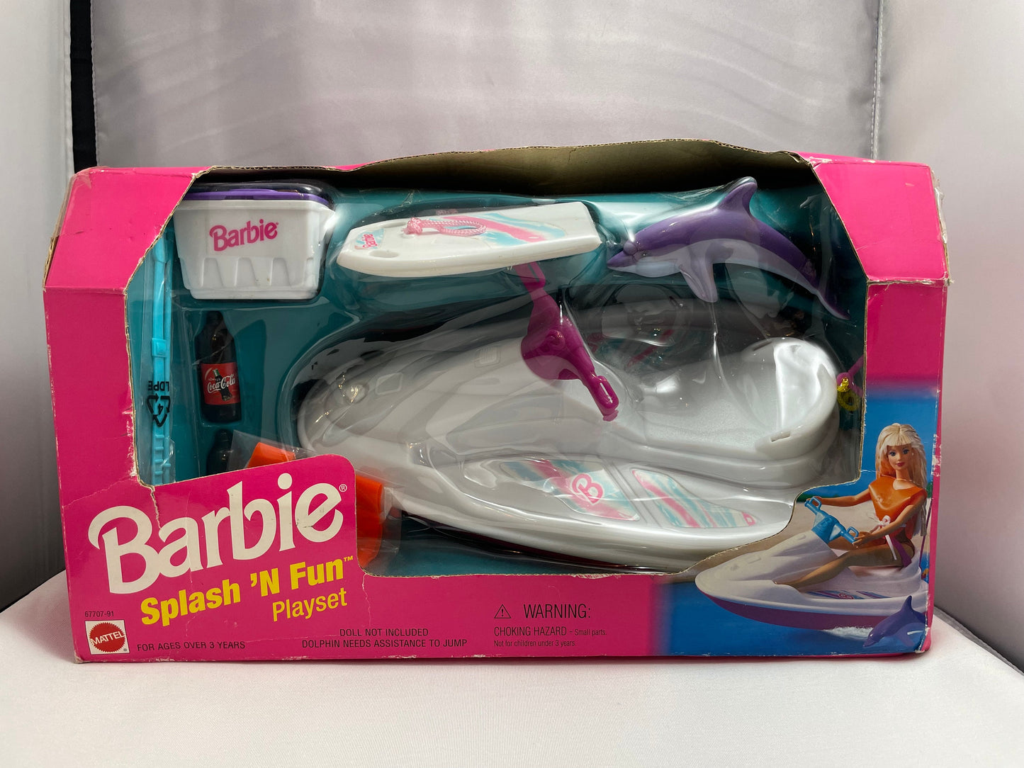 Vintage 1980's Barbie Splash 'N Fun Playset, Retro Barbie Toy, Pool Playset, Collectible Doll Accessory, Barbie Collector